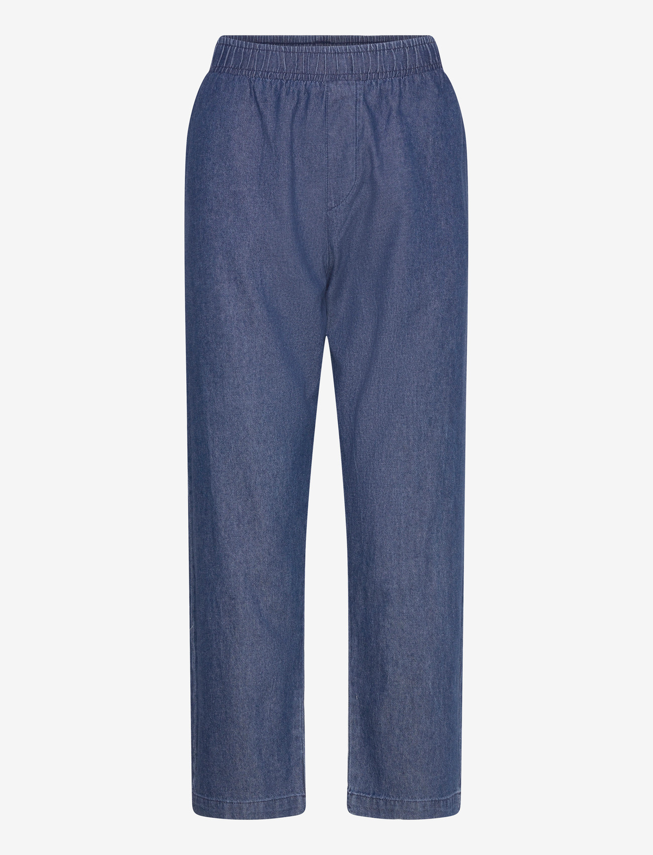 FREE/QUENT - FQESRONDA-PANTS - bukser med lige ben - dark blue denim - 1