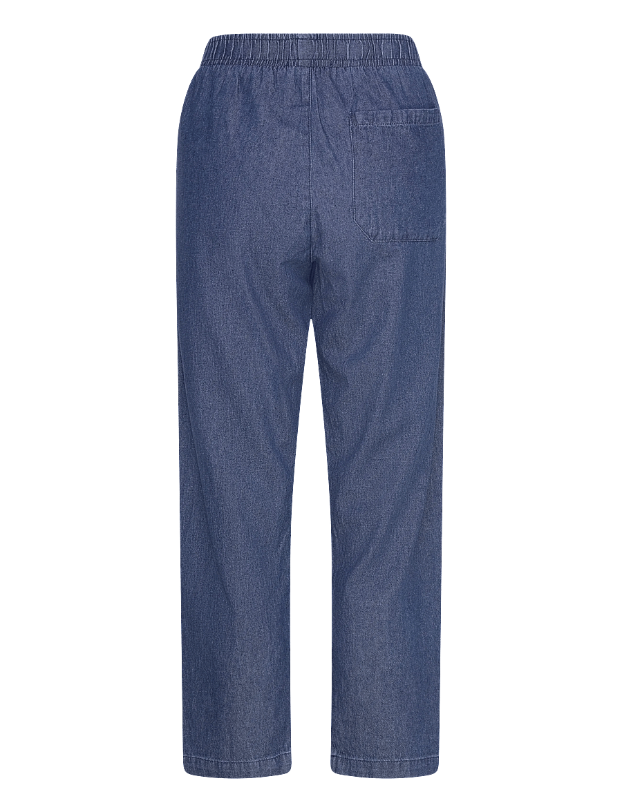 FREE/QUENT - FQESRONDA-PANTS - bukser med lige ben - dark blue denim - 2