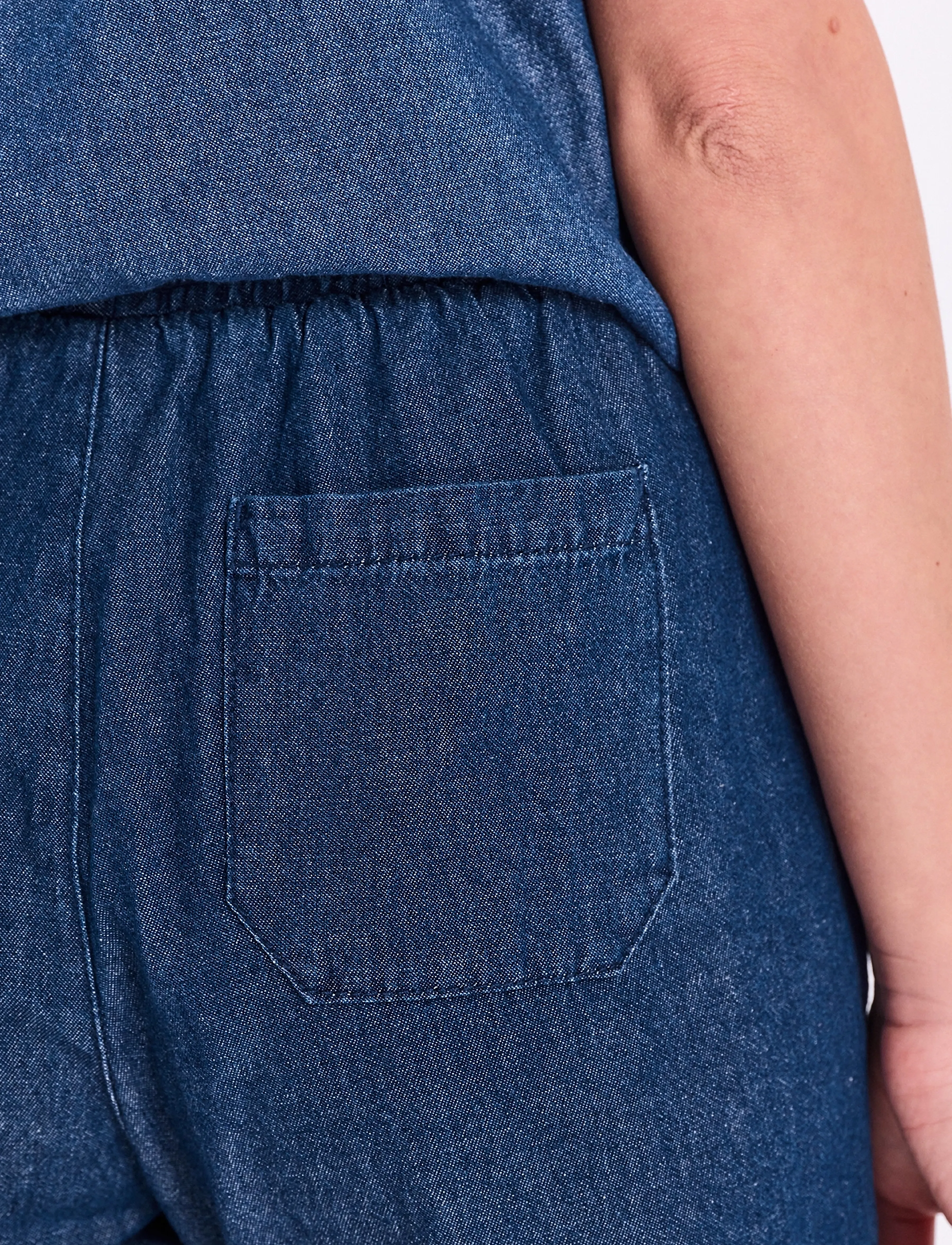 FREE/QUENT - FQESRONDA-PANTS - raka byxor - dark blue denim - 4