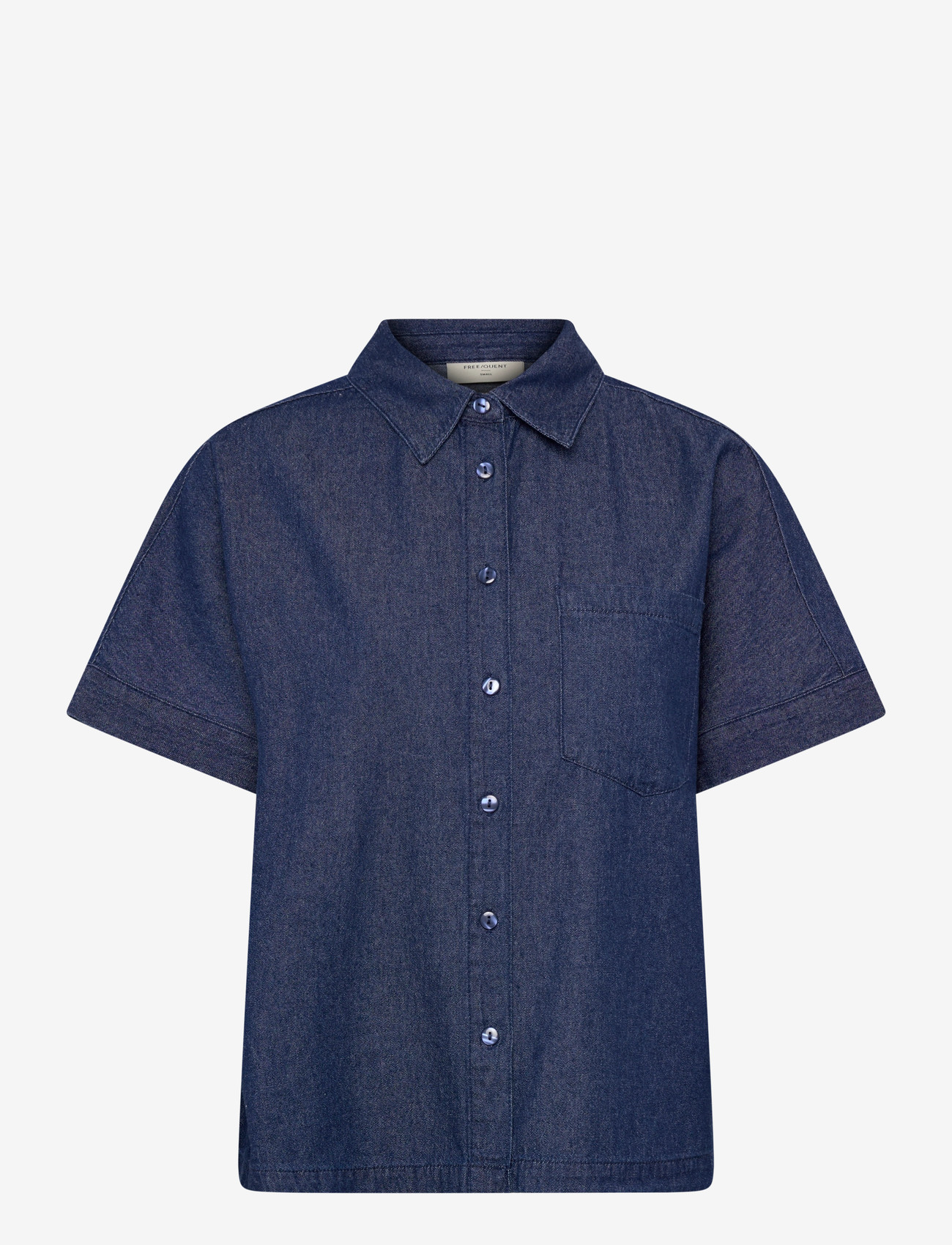 FREE/QUENT - FQESRONDA-SHIRT - denimskjorter - dark blue denim - 1