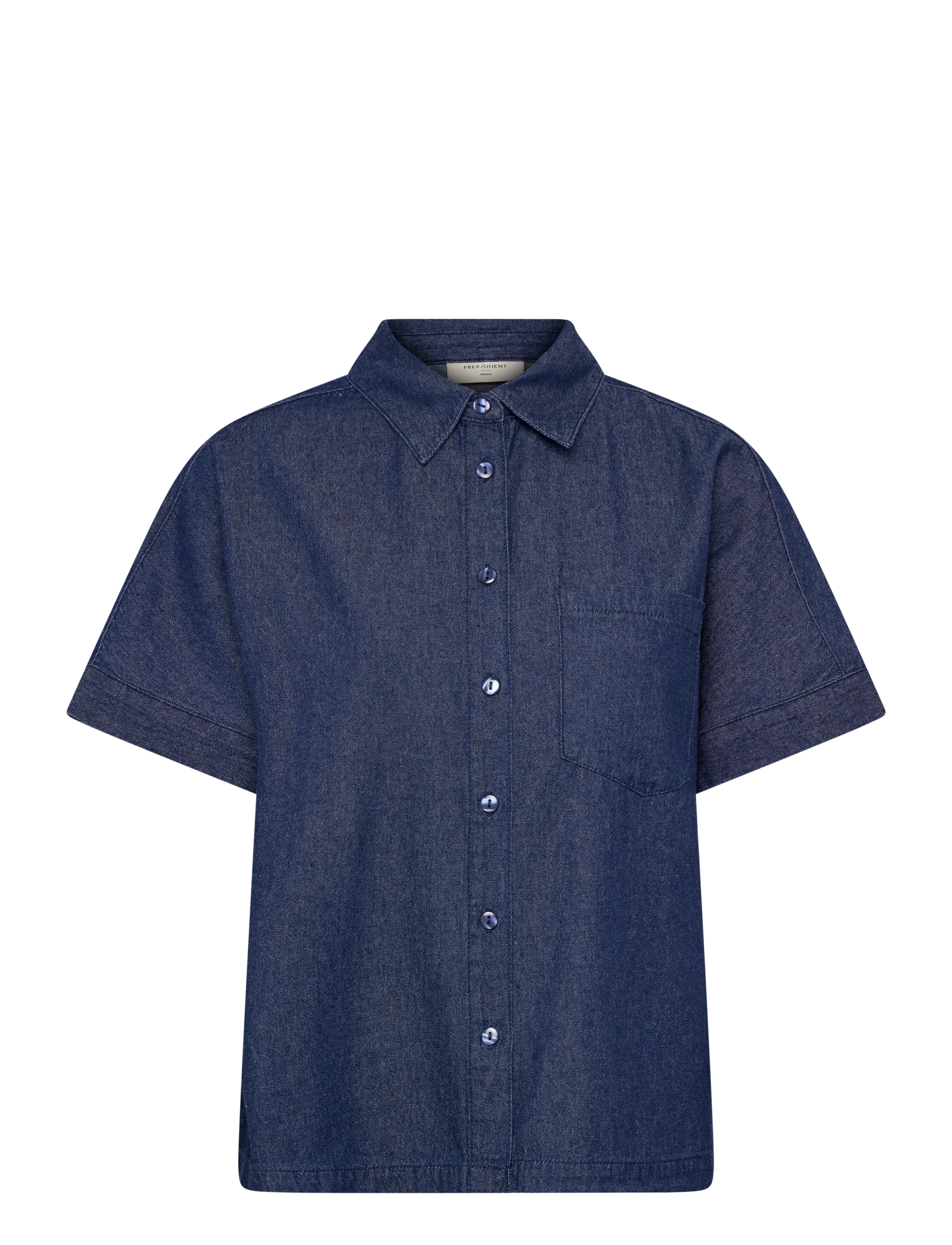 FREE/QUENT FQESRONDA-SHIRT - Shirts - DARK BLUE DENIM / navy