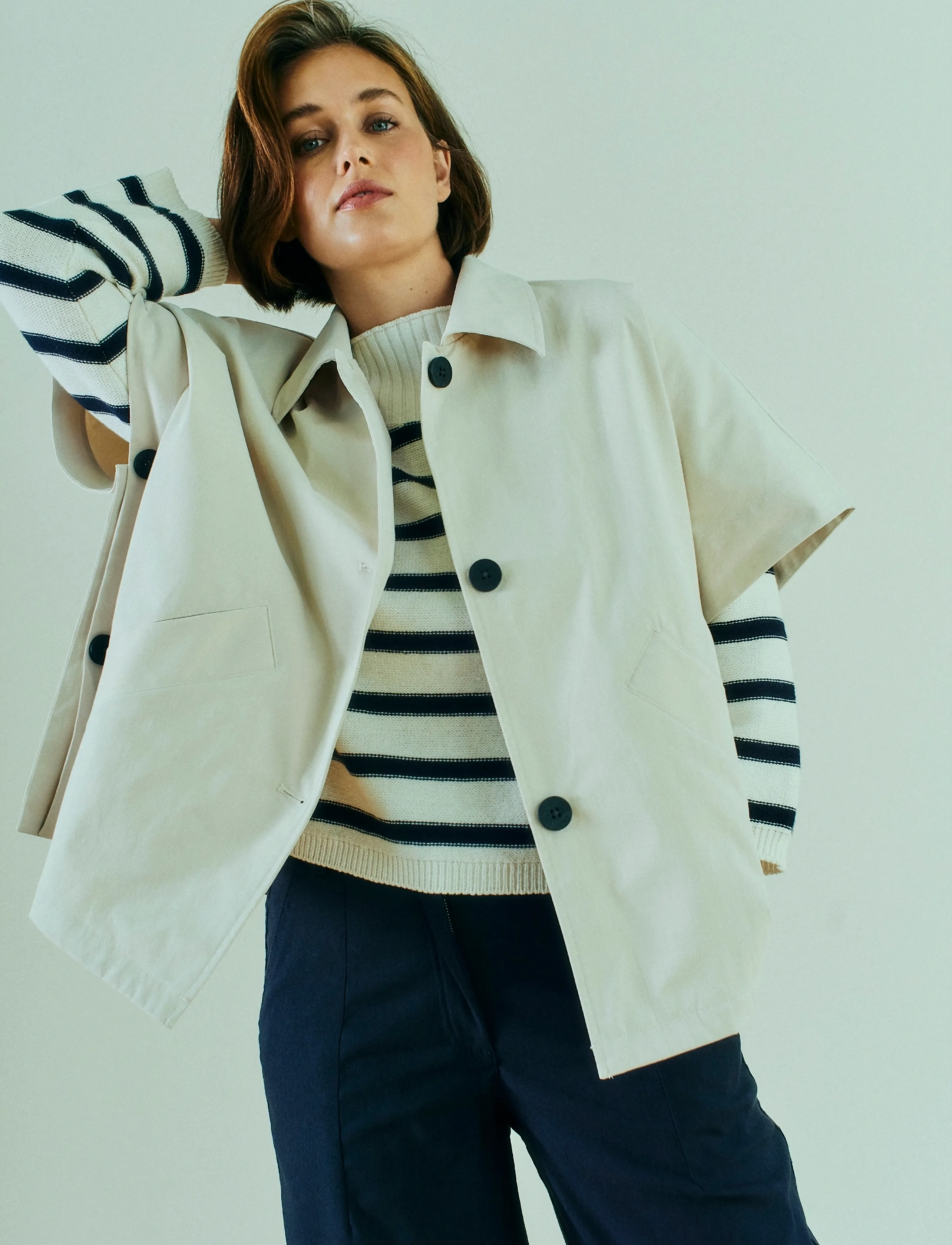 FREE/QUENT - FQSAFRAN-CAPE - outerwear - moonbeam - 5