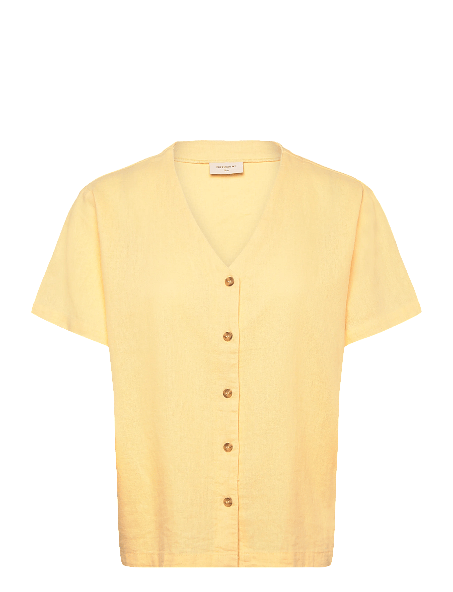 FREE/QUENT - FQLAVA-SHIRT - linased särgid - golden haze - 1