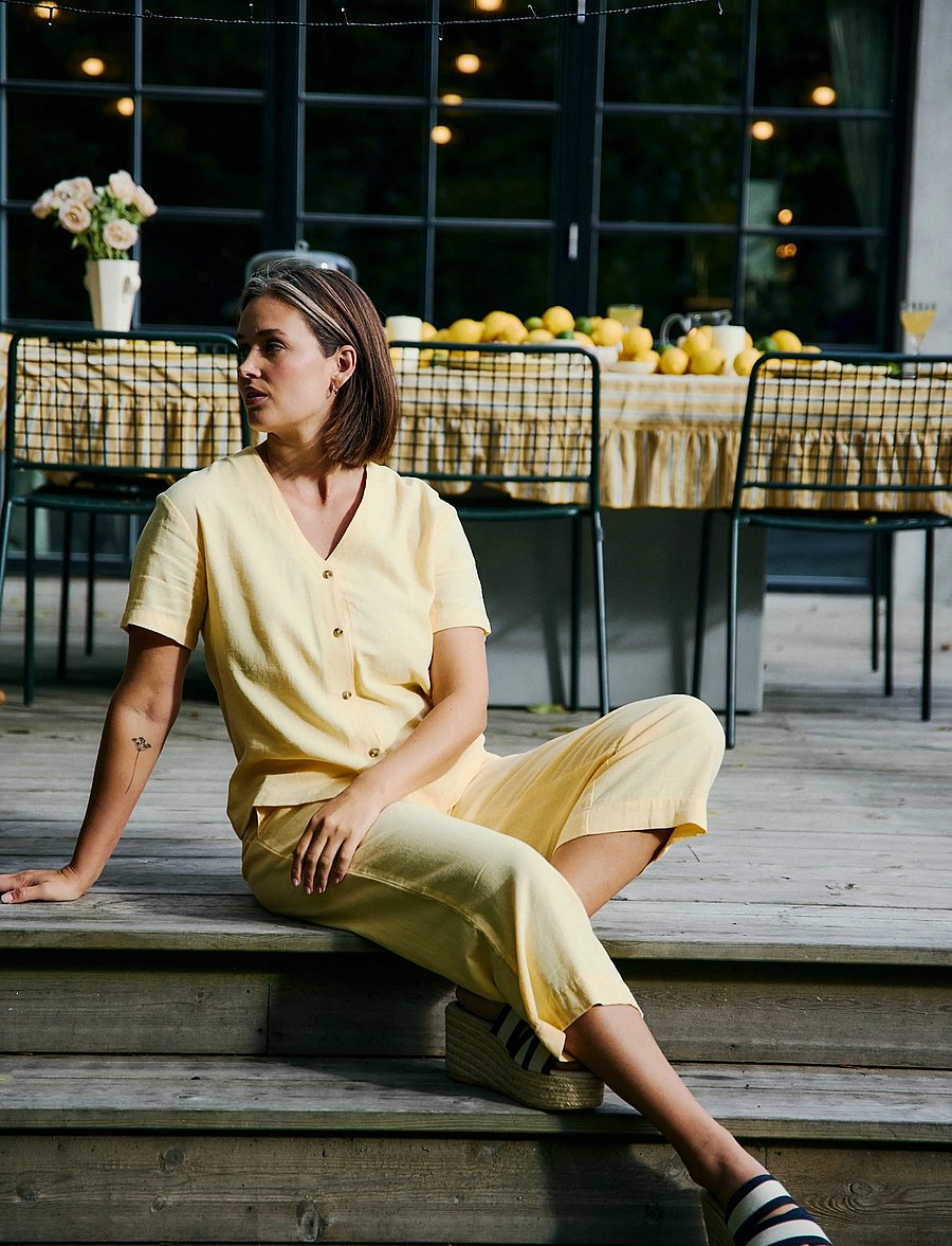 FREE/QUENT - FQLAVA-SHIRT - linased särgid - golden haze - 3