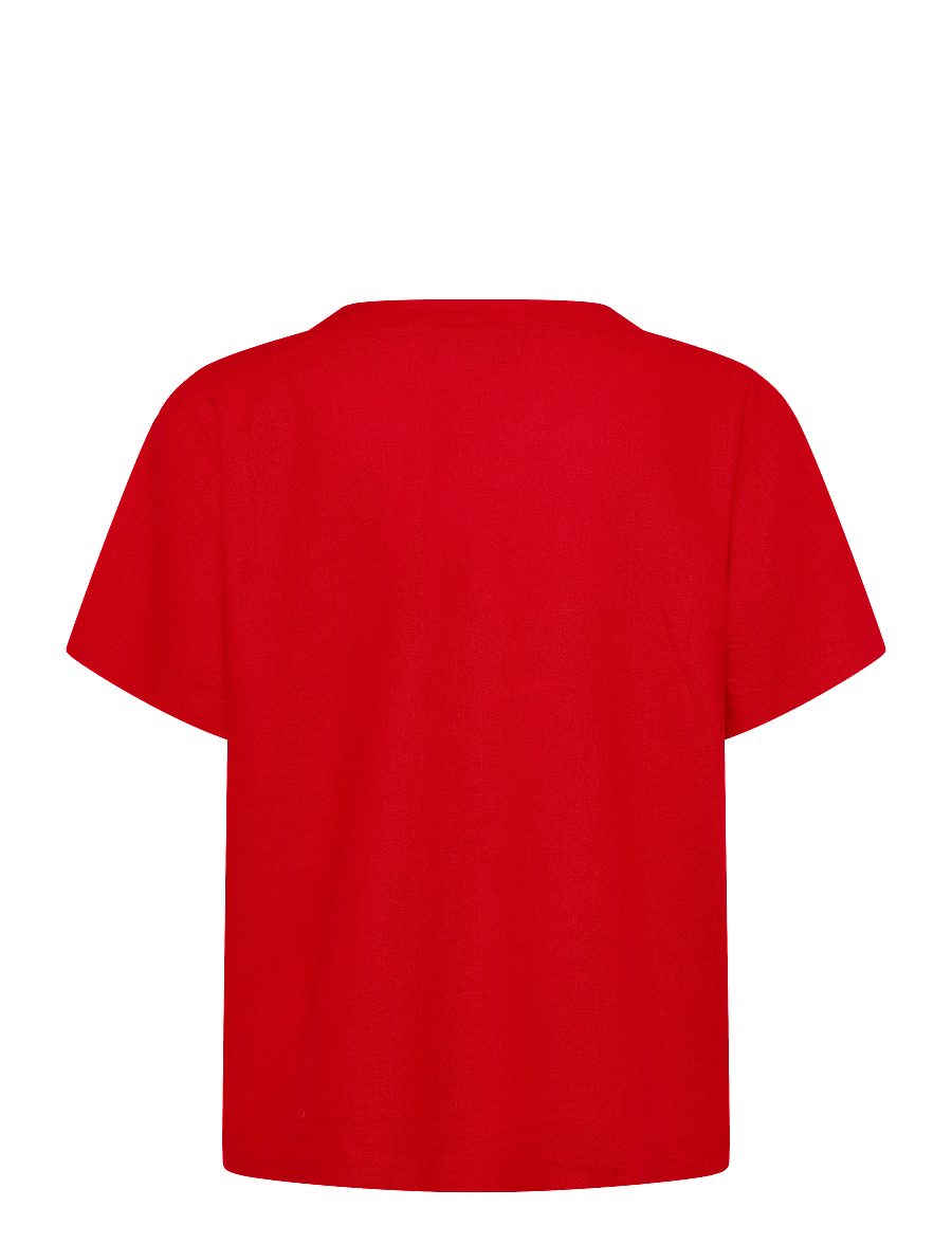 FREE/QUENT - FQLAVA-SHIRT - leinenhemden - true red - 2