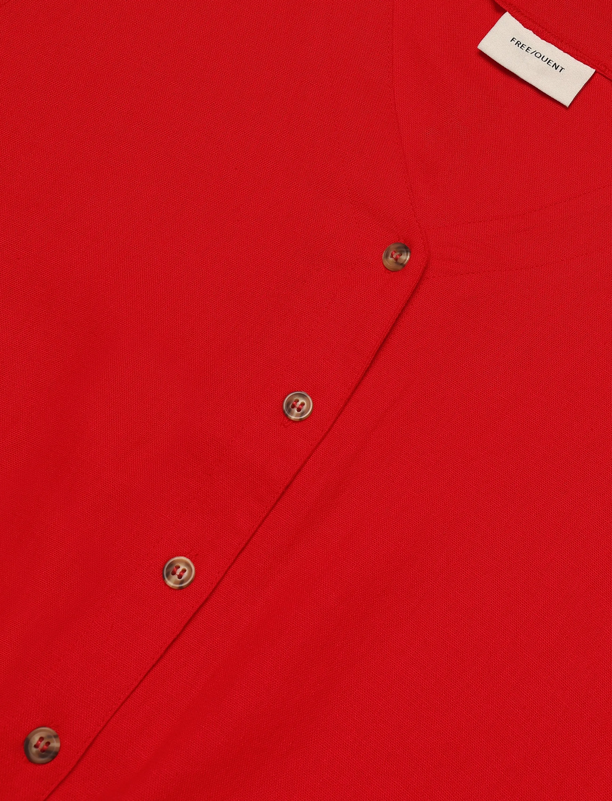 FREE/QUENT - FQLAVA-SHIRT - linased särgid - true red - 3
