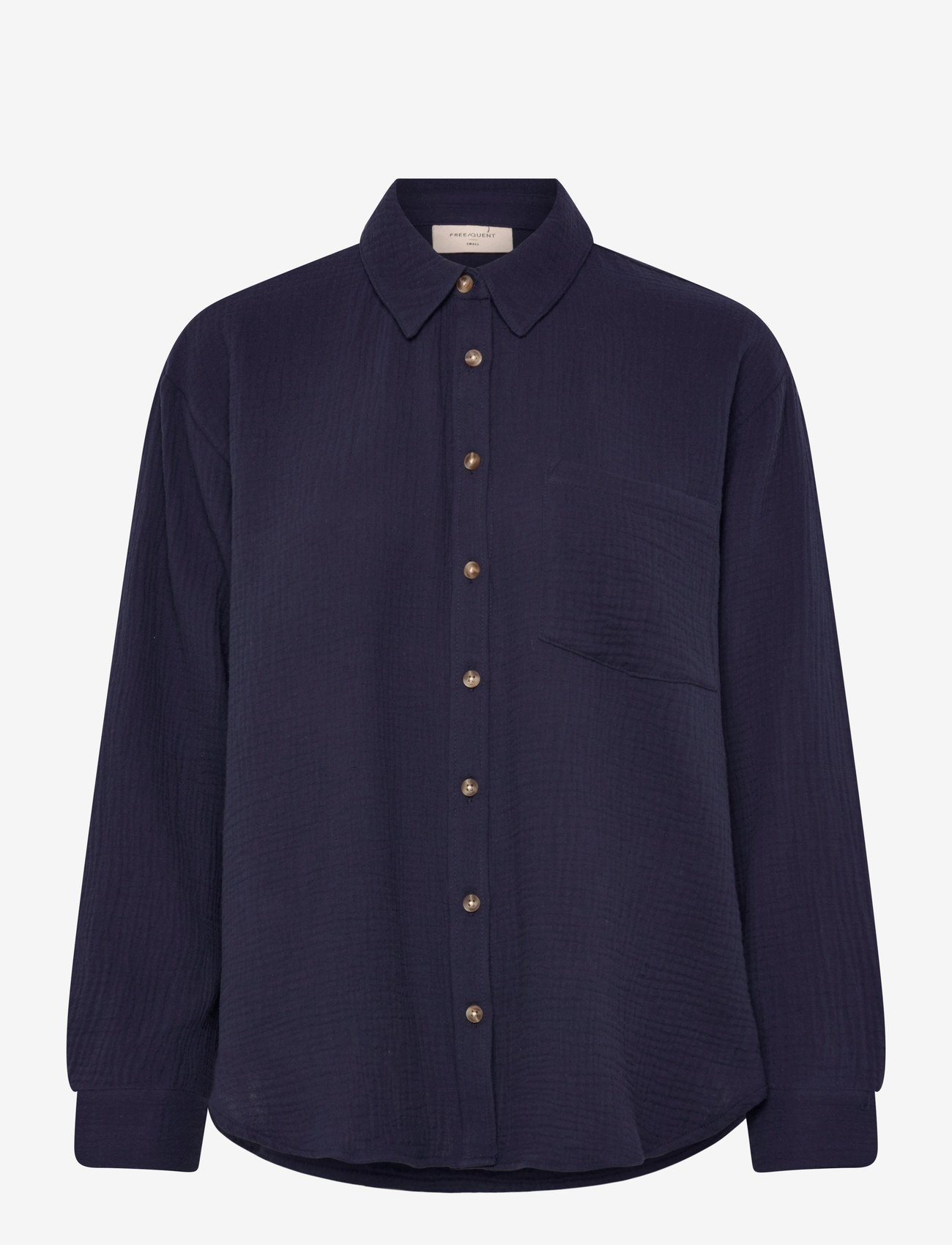 FREE/QUENT - FQESMINGO-SHIRT - pikkade varrukatega särgid - navy blazer - 1
