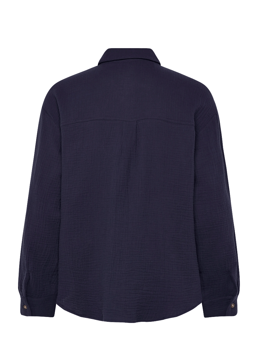 FREE/QUENT - FQESMINGO-SHIRT - langärmlige hemden - navy blazer - 2