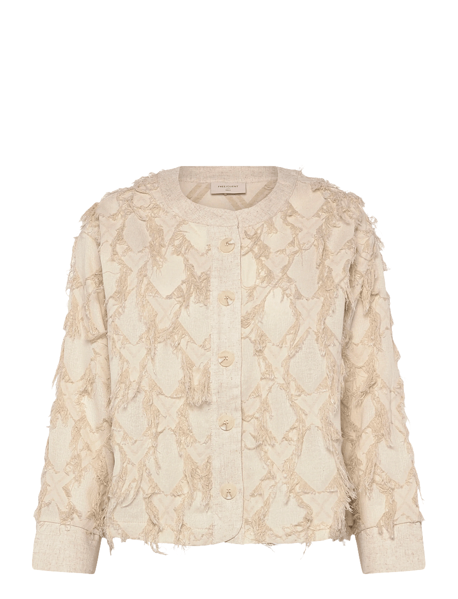 FREE/QUENT - FQFOLLY-JACKET - kevadjoped - moonbeam melange - 1