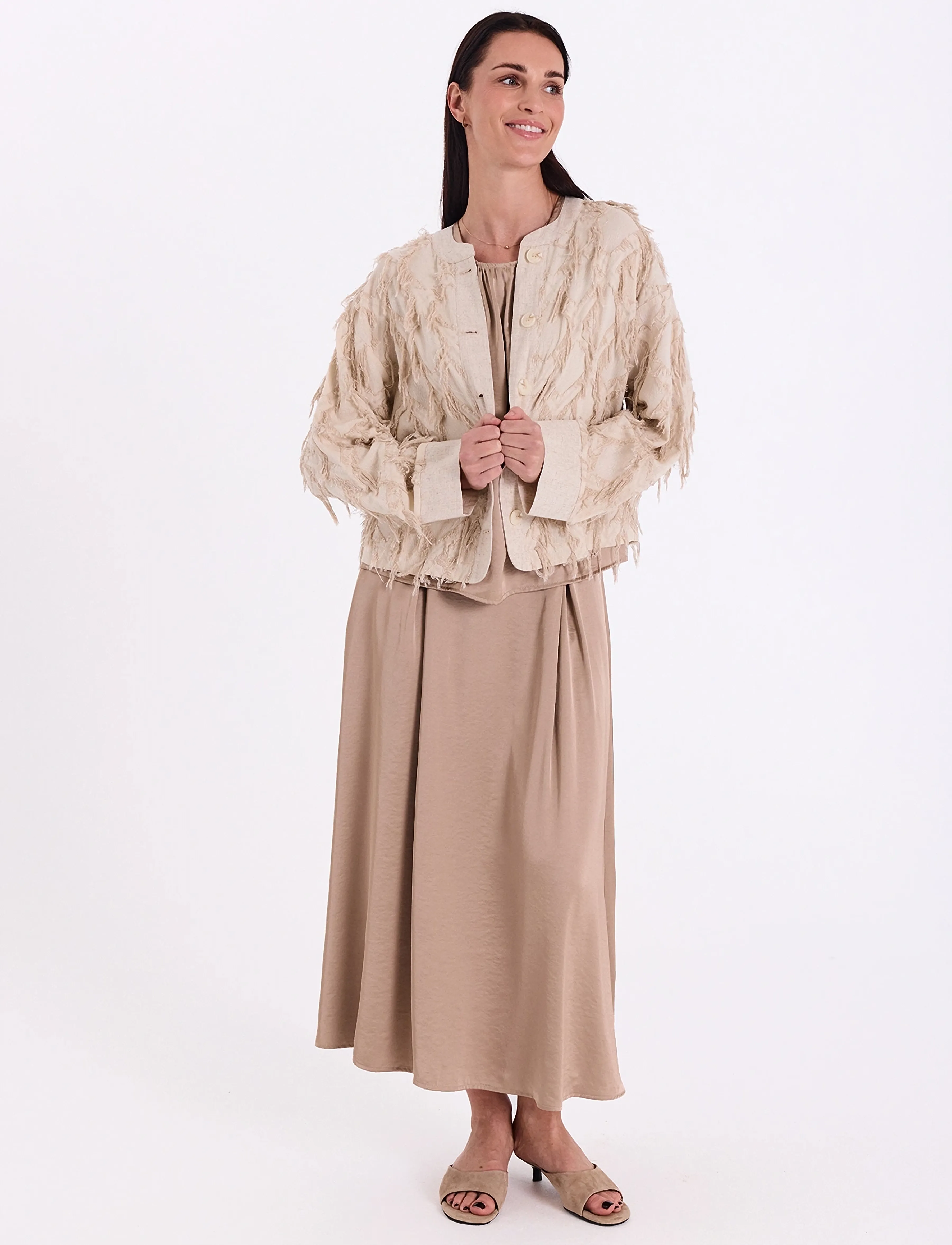 FREE/QUENT Fqfolly-Jacket, S, Jackets, Creme - Light-summer Jacket, Frauen