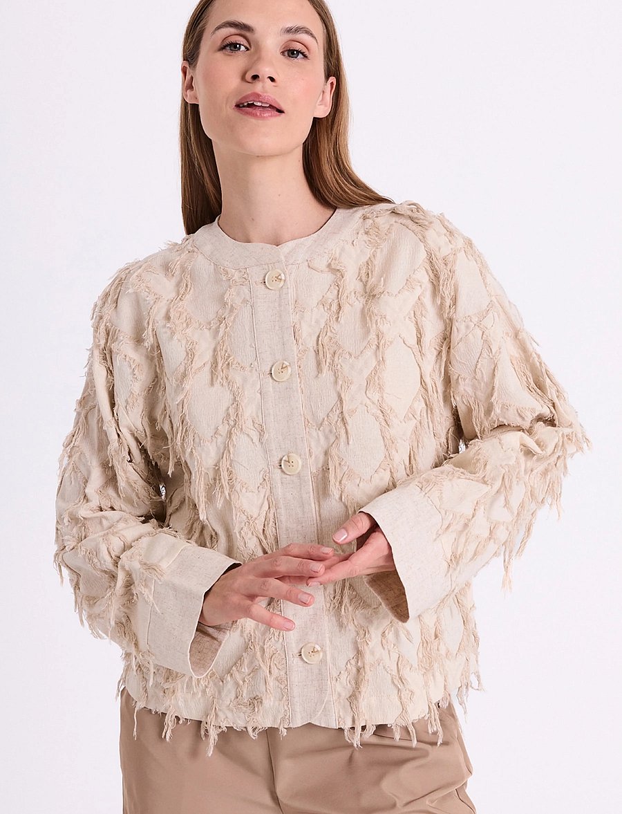 FREE/QUENT - FQFOLLY-JACKET - kevadjoped - moonbeam melange - 3