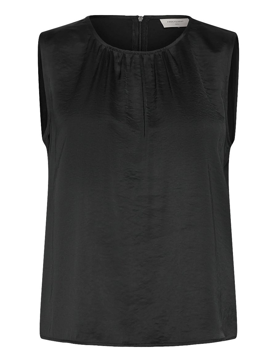 FREE/QUENT - FQDOVE-BLOUSE - sleeveless blouses - black - 1