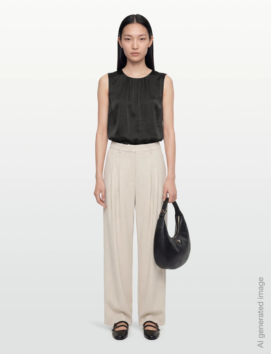 FREE/QUENT - FQDOVE-BLOUSE - sleeveless blouses - black - 0
