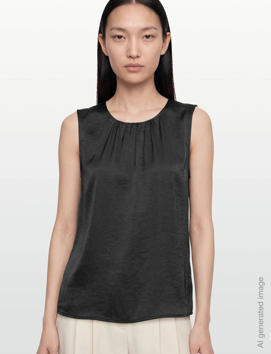 FREE/QUENT - FQDOVE-BLOUSE - sleeveless blouses - black - 3