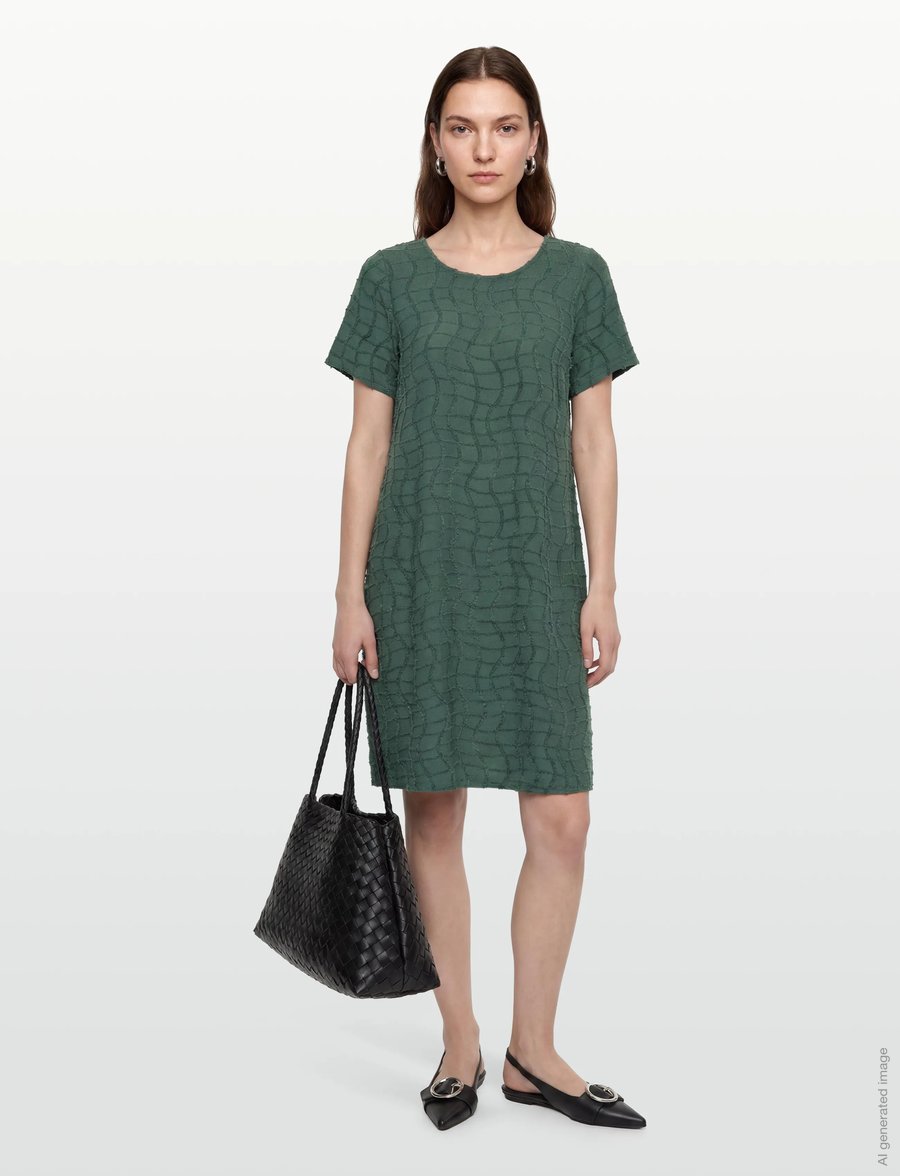 FREE/QUENT - FQALFI-DRESS - t-shirt-kleider - dark forest - 0