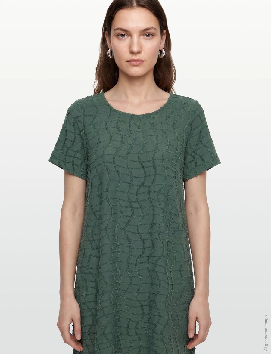 FREE/QUENT - FQALFI-DRESS - t-shirt-kleider - dark forest - 3