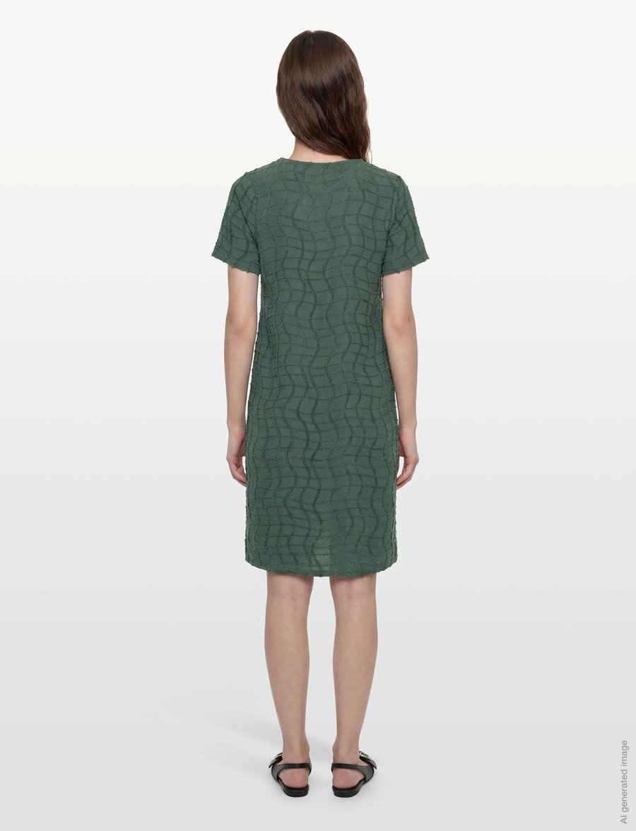 FREE/QUENT - FQALFI-DRESS - t-shirt-kleider - dark forest - 4
