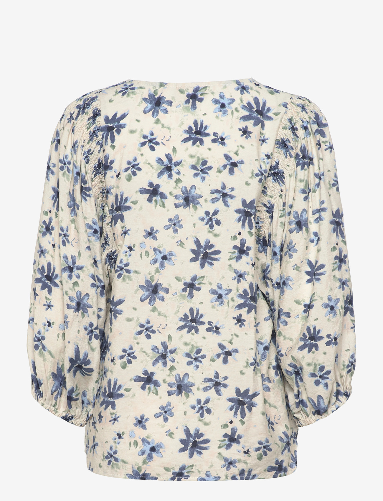 FREE/QUENT - FQJOVI-BLOUSE - langærmede bluser - moonbeam w. vintage indigo - 2