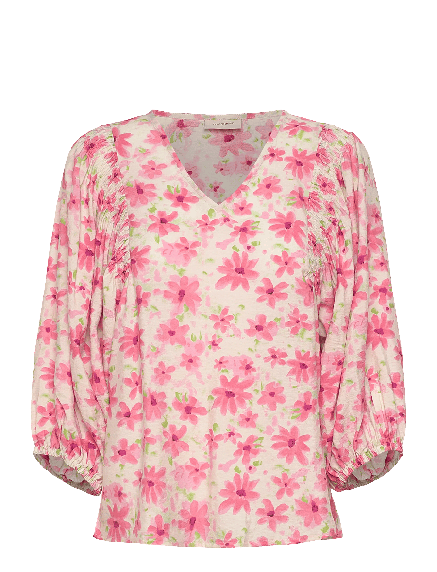 FREE/QUENT - FQJOVI-BLOUSE - langärmelige blusen - moonbeam w. sweet lilac - 1