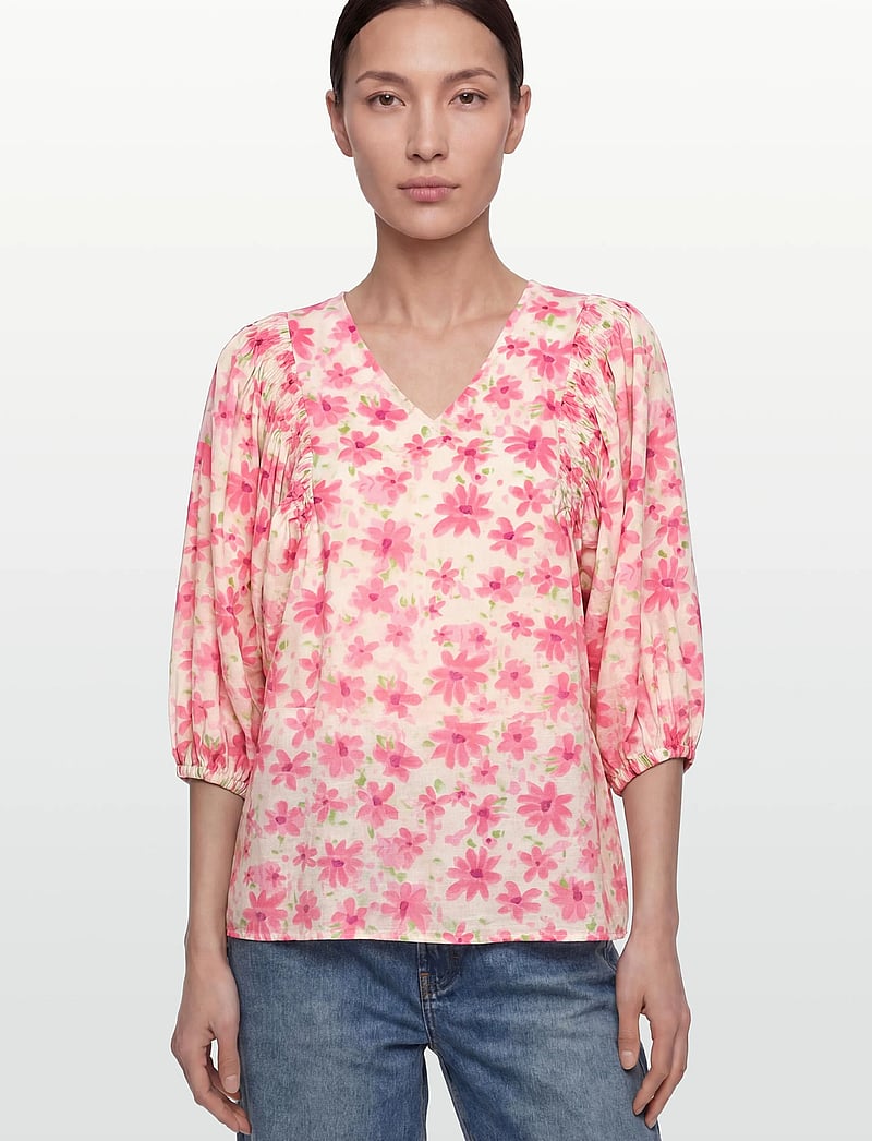FREE/QUENT - FQJOVI-BLOUSE - langärmlige blusen - moonbeam w. sweet lilac - 3