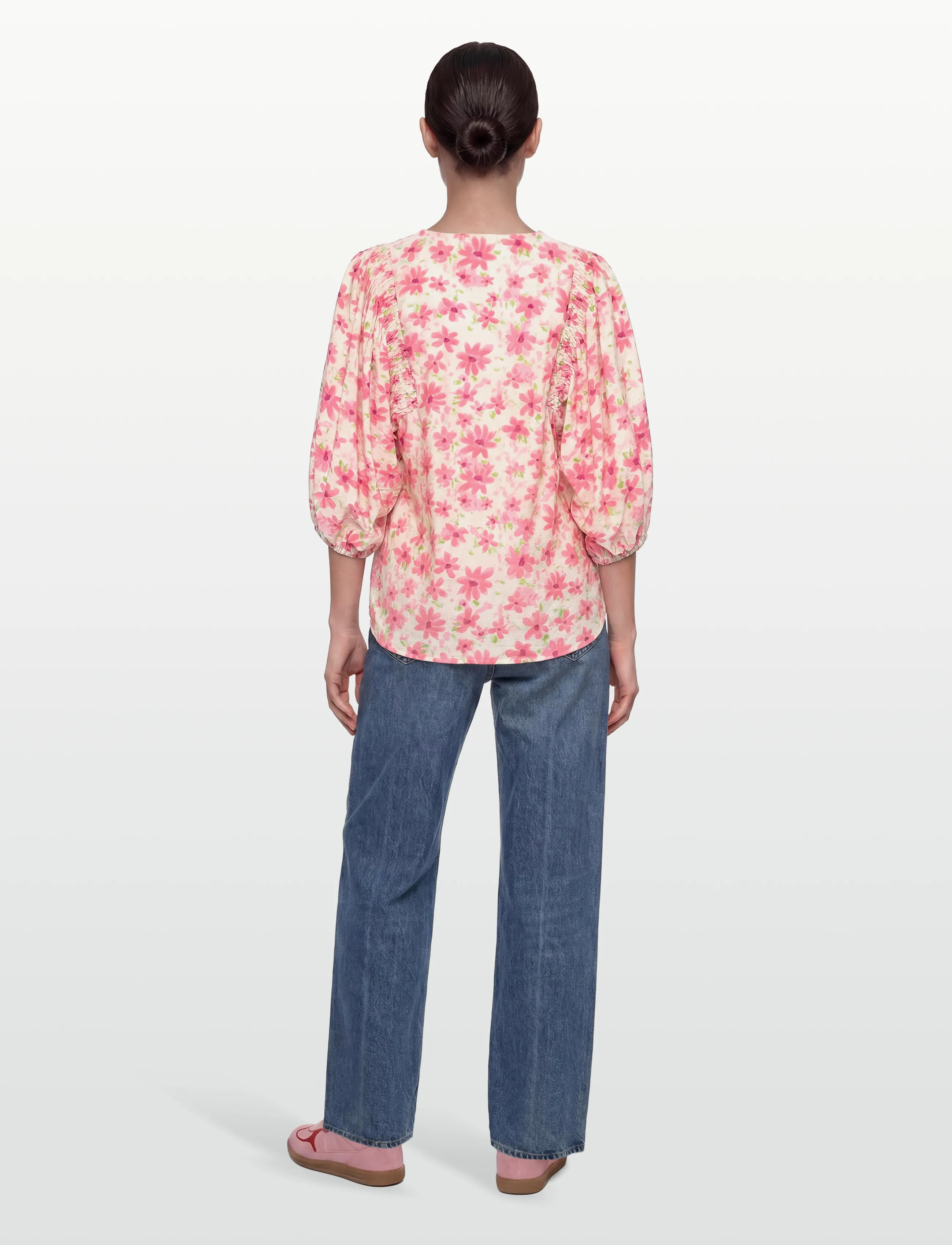 FREE/QUENT - FQJOVI-BLOUSE - long sleeved blouses - moonbeam w. sweet lilac - 4