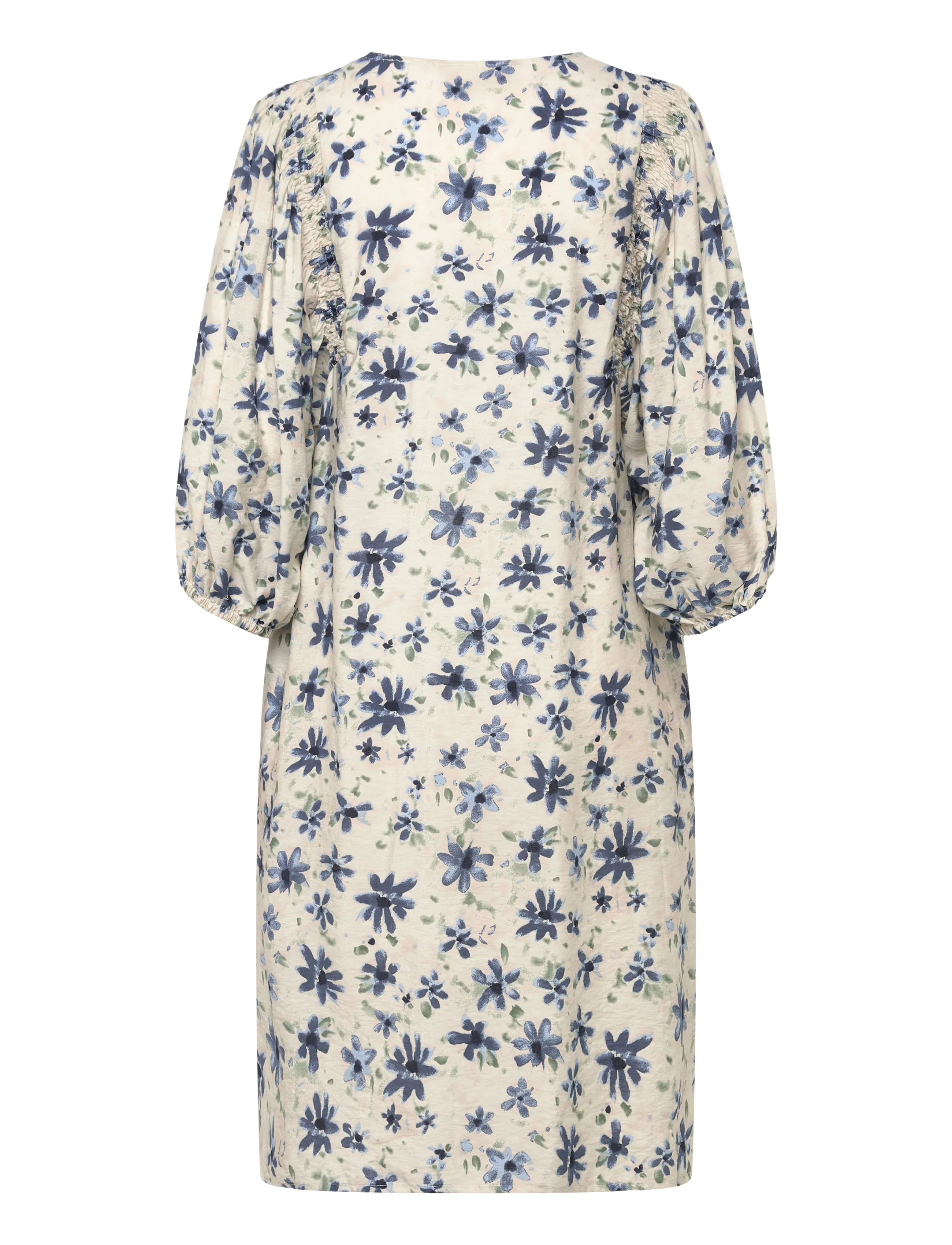 FREE/QUENT - FQJOVI-DRESS - sommerkjoler - moonbeam w. vintage indigo - 2