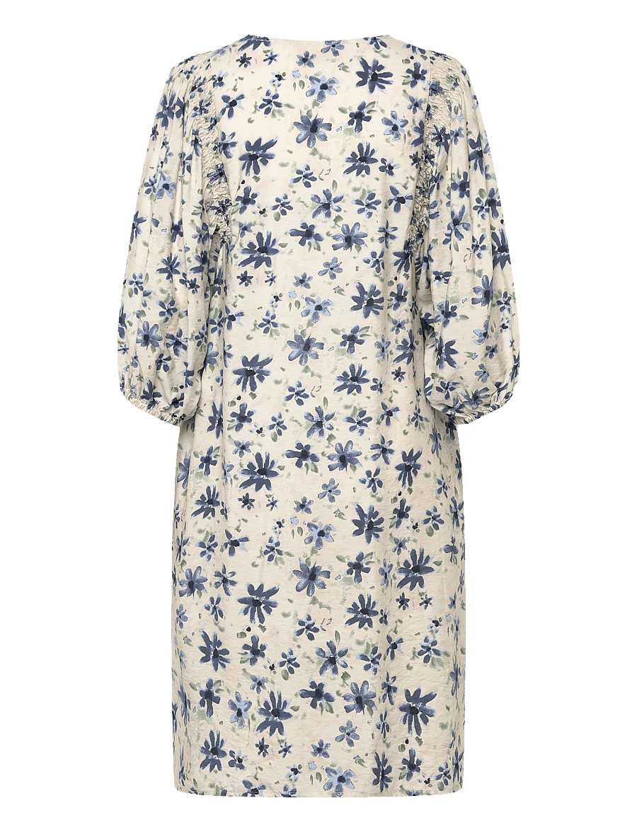 FREE/QUENT - FQJOVI-DRESS - sommerkleider - moonbeam w. vintage indigo - 2
