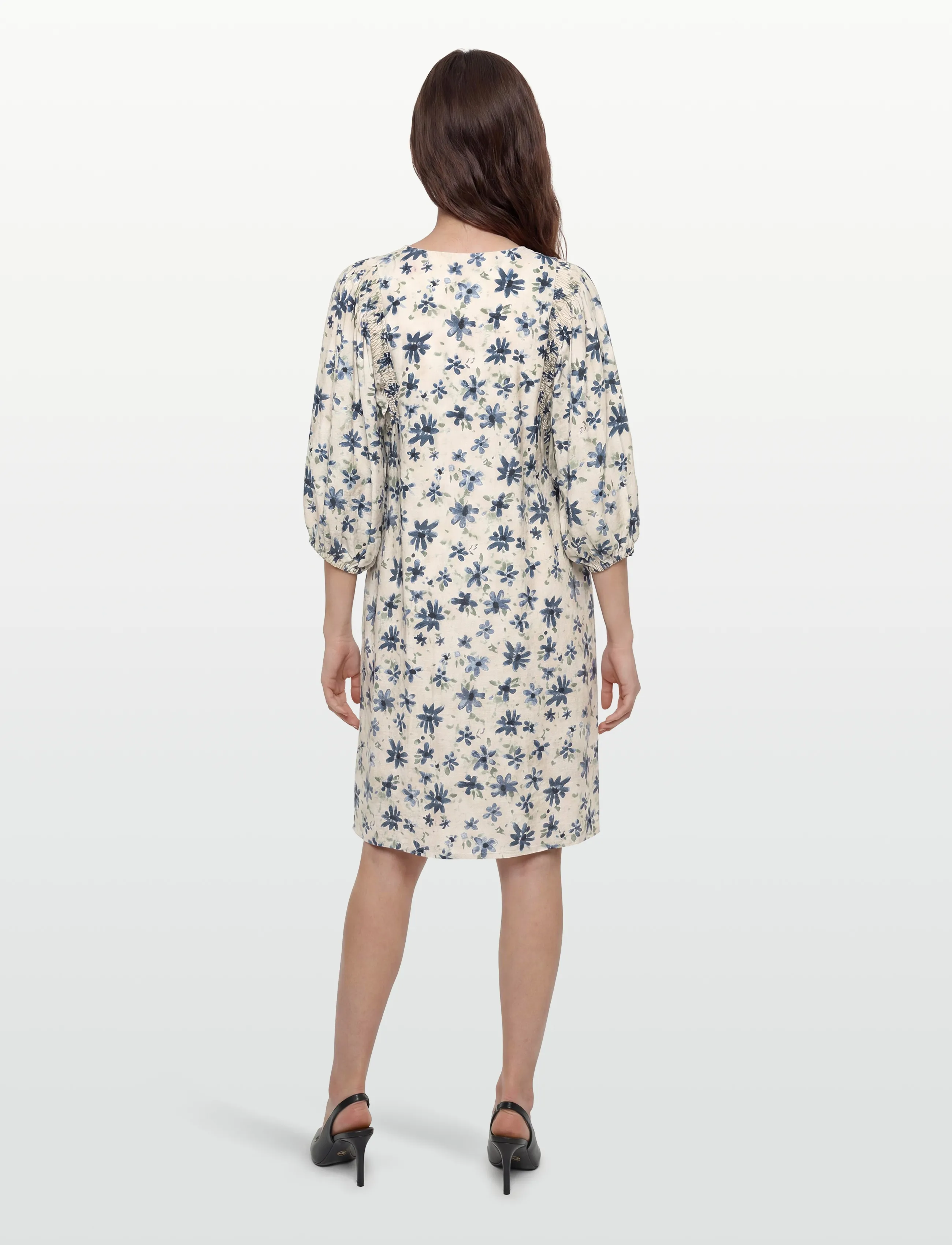 FREE/QUENT - FQJOVI-DRESS - sommerkjoler - moonbeam w. vintage indigo - 4