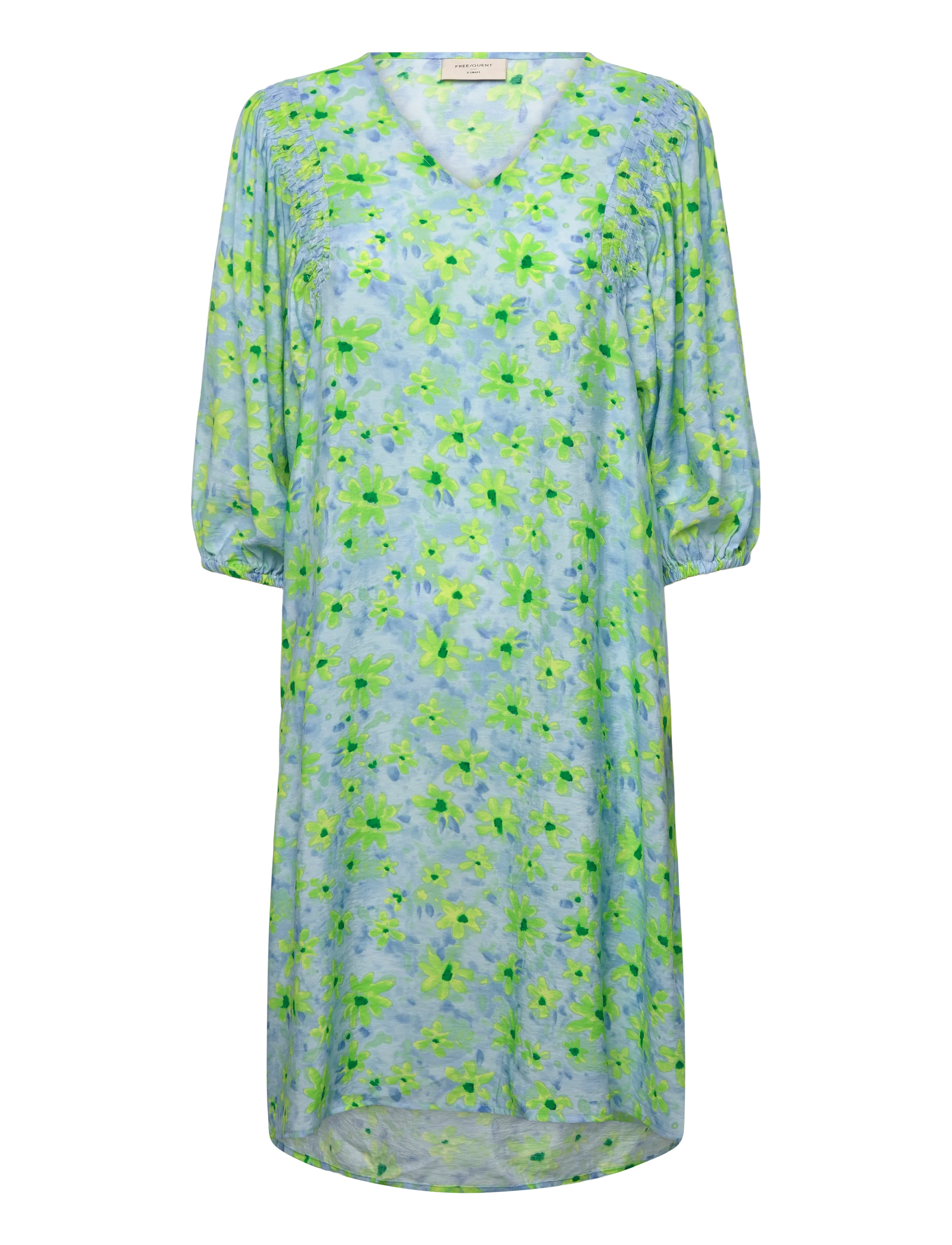 FREE/QUENT FQJOVI-DRESS - Kjoler - BLUE BELL W. SHARP GREEN / blue