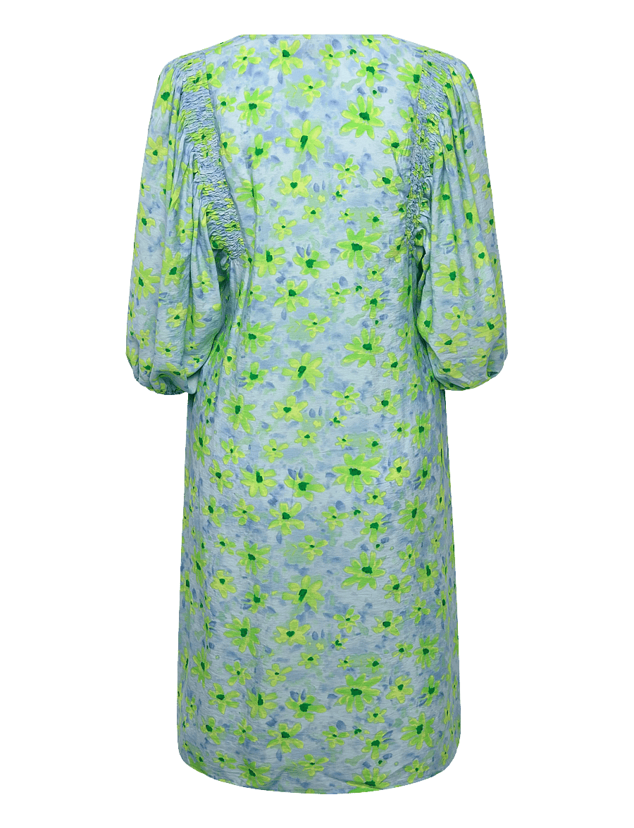 FREE/QUENT - FQJOVI-DRESS - sommerkjoler - blue bell w. sharp green - 2