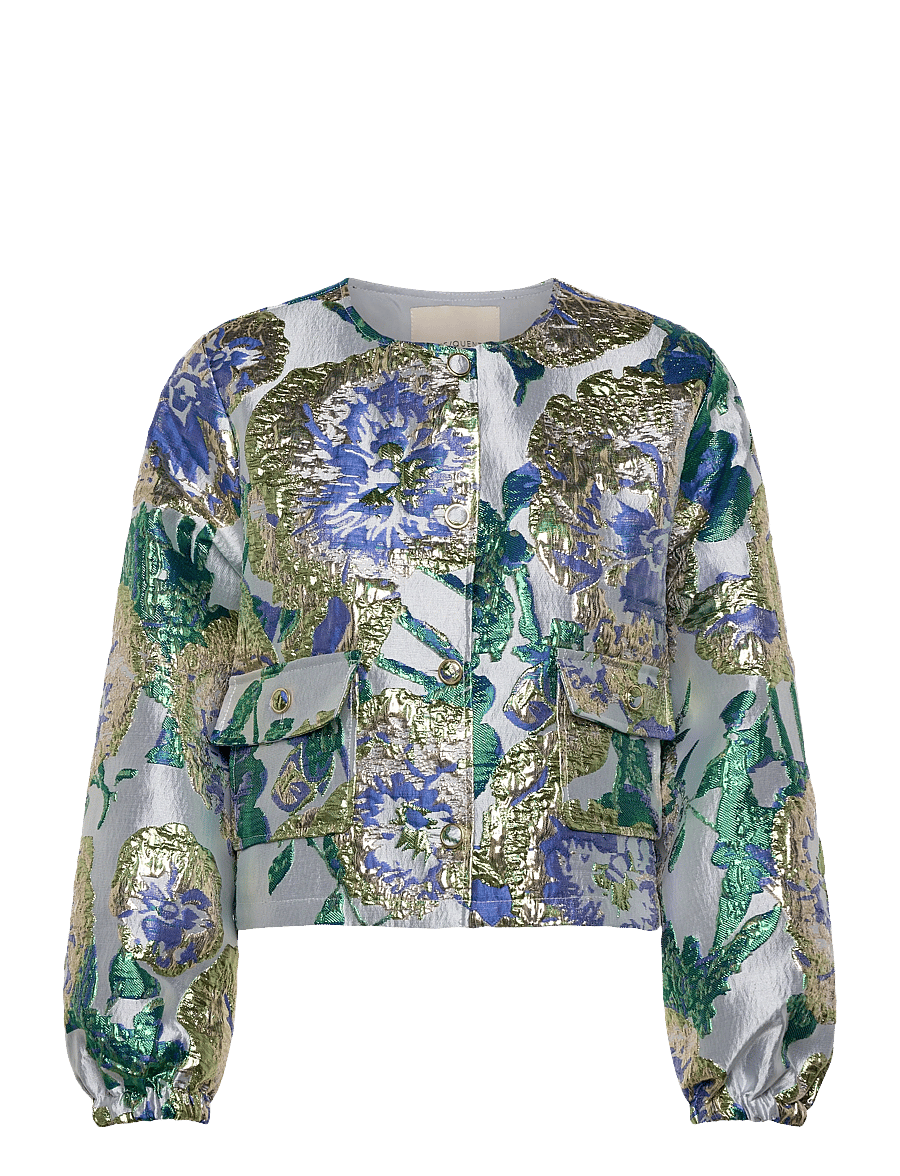 FREE/QUENT - FQFAY-JACKET - long sleeved blouses - zen blue w. ultramarine - 1