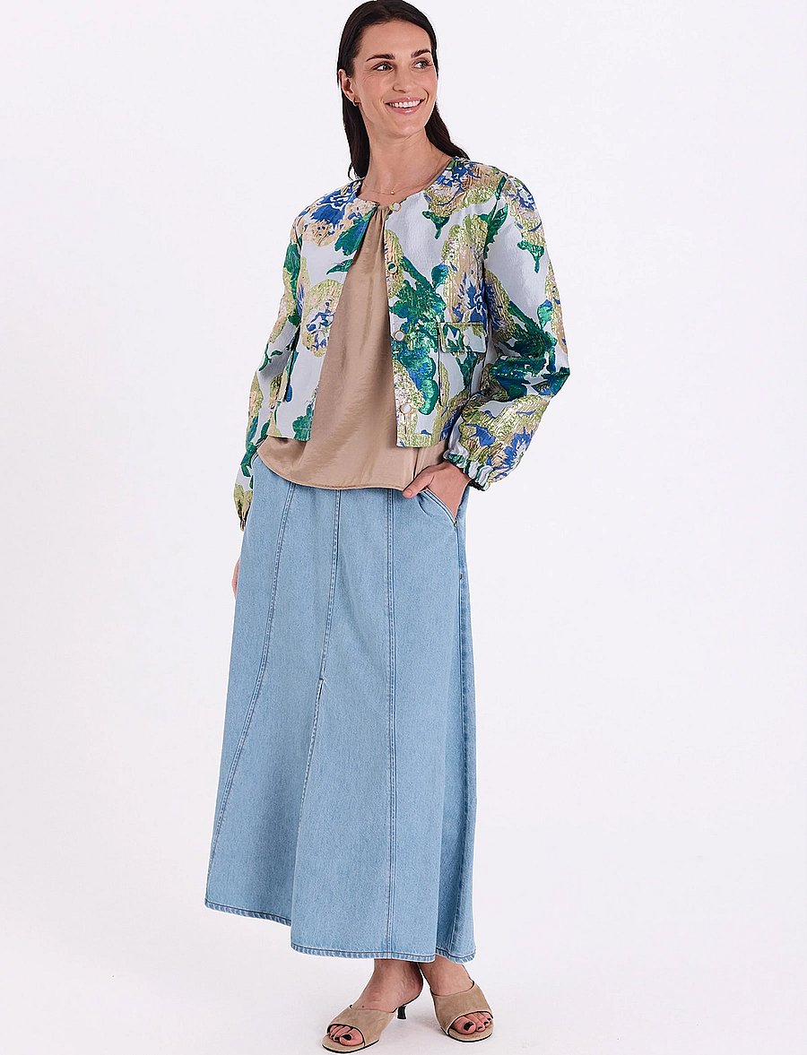 FREE/QUENT - FQFAY-JACKET - long sleeved blouses - zen blue w. ultramarine - 3