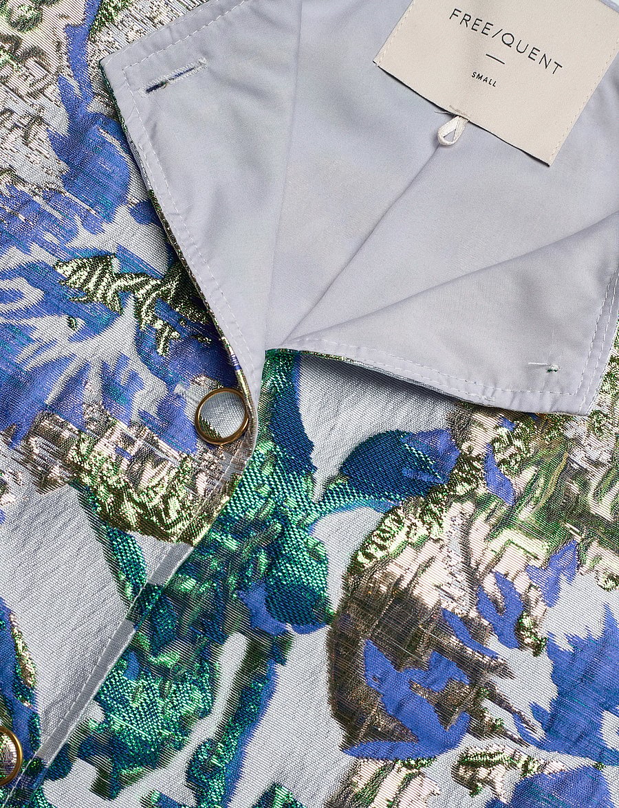 FREE/QUENT - FQFAY-JACKET - long sleeved blouses - zen blue w. ultramarine - 4