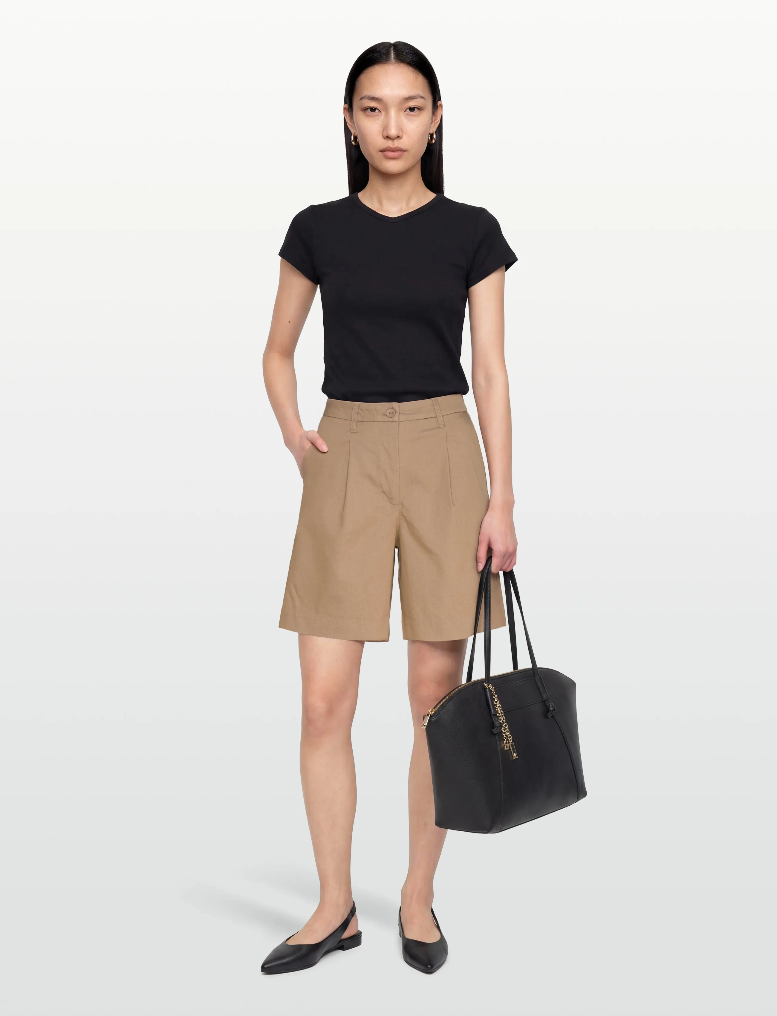 FREE/QUENT - FQHAYE-SHORTS - casual shorts - silver mink - 0