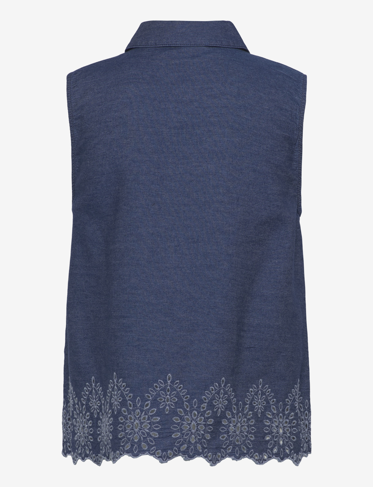 FREE/QUENT - FQLINDA-BLOUSE - Ärmellose blusen - dark blue denim - 2