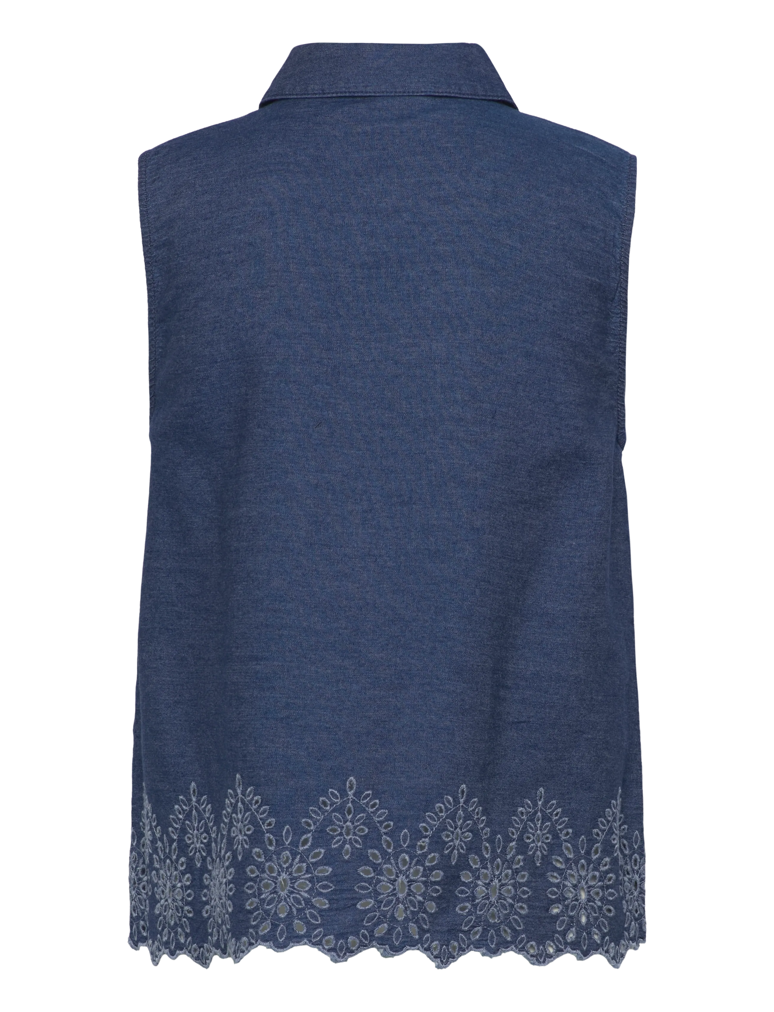 FREE/QUENT - FQLINDA-BLOUSE - Ärmellose blusen - dark blue denim - 2