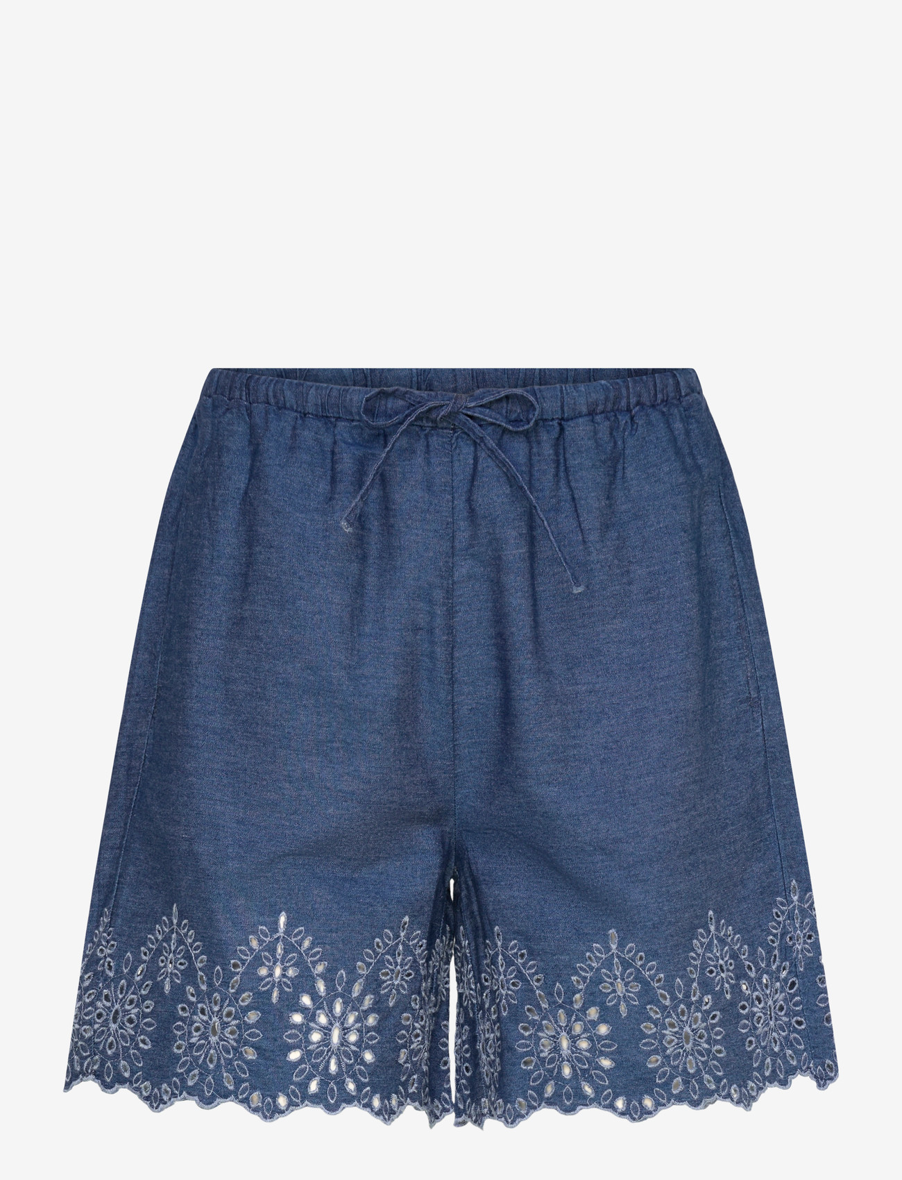 FREE/QUENT - FQLINDA-SHORTS - dark blue denim - 1
