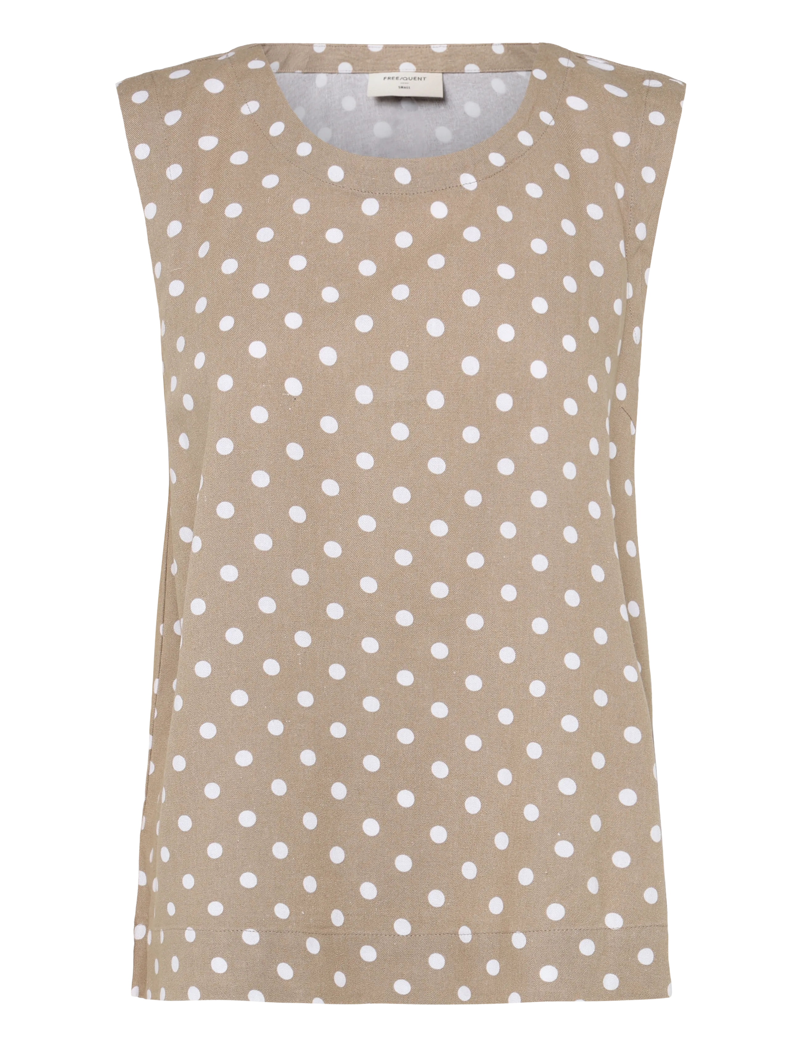 FREE/QUENT FQLAVISCO-TOP - FREE|QUENT - SILVER MINK W. BRILLIANT WHITE / beige