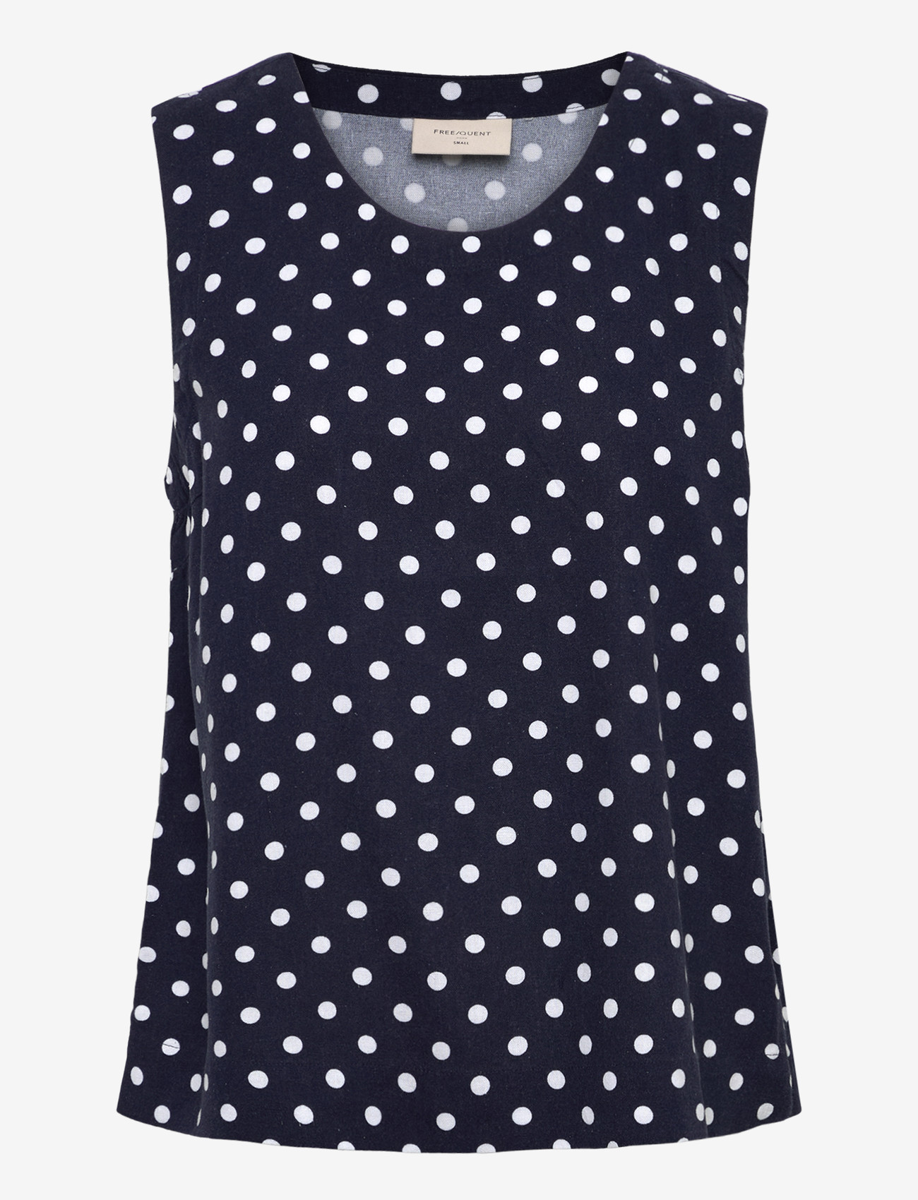 FREE/QUENT - FQLAVISCO-TOP - sleeveless blouses - navy blazer w. brilliant white - 0