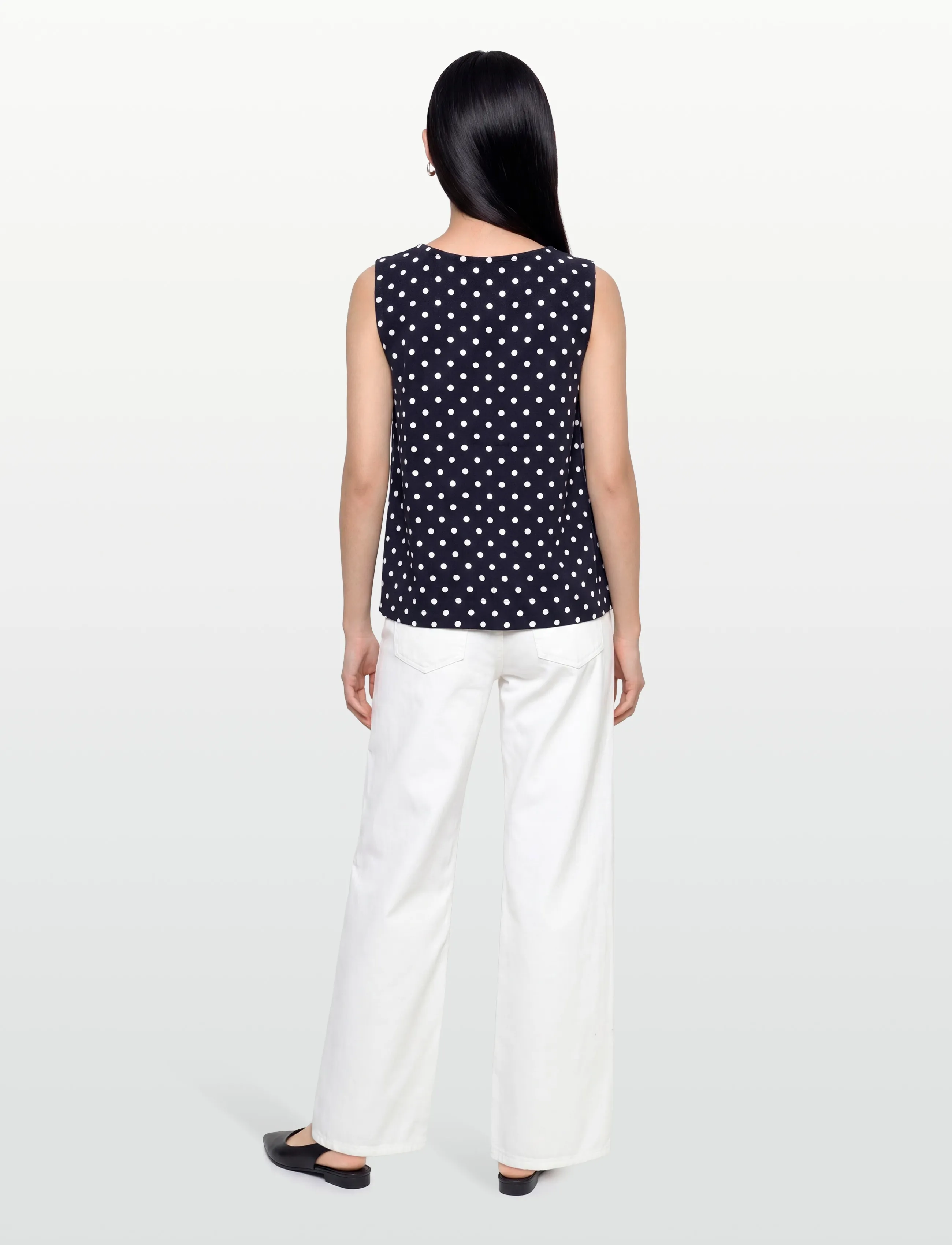 FREE/QUENT - FQLAVISCO-TOP - Ärmellose blusen - navy blazer w. brilliant white - 4