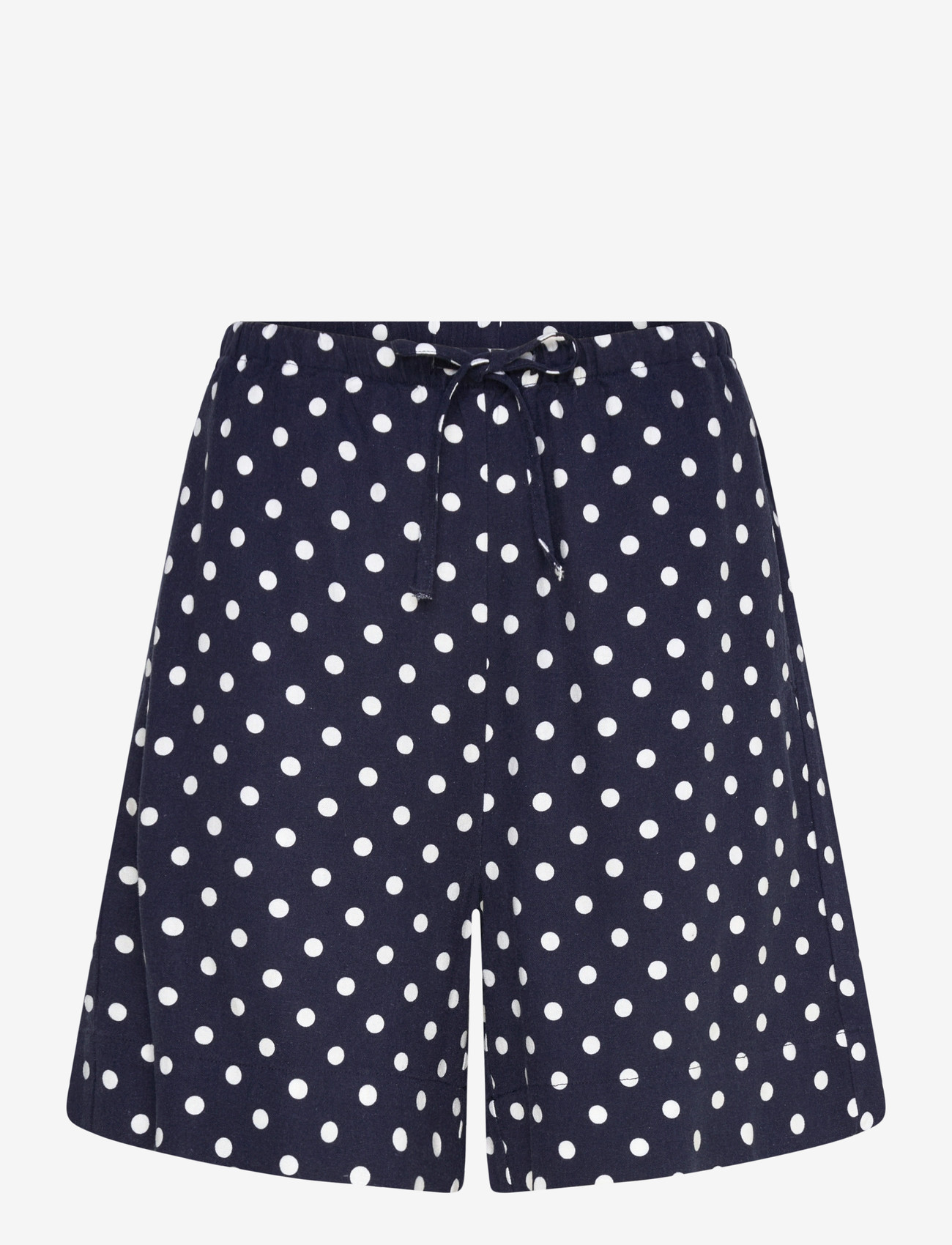 FREE/QUENT - FQLAVISCO-SHORTS - linen shorts - navy blazer w. brilliant white - 0