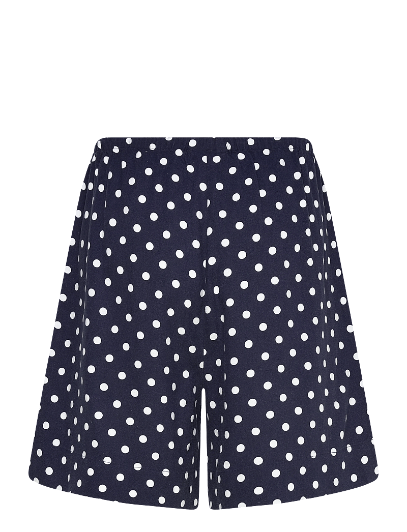 FREE/QUENT - FQLAVISCO-SHORTS - linen shorts - navy blazer w. brilliant white - 1
