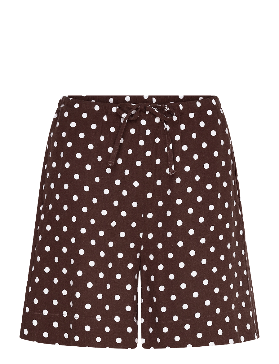 FREE/QUENT - FQLAVISCO-SHORTS - linneshorts - coffee bean w. brilliant white - 1