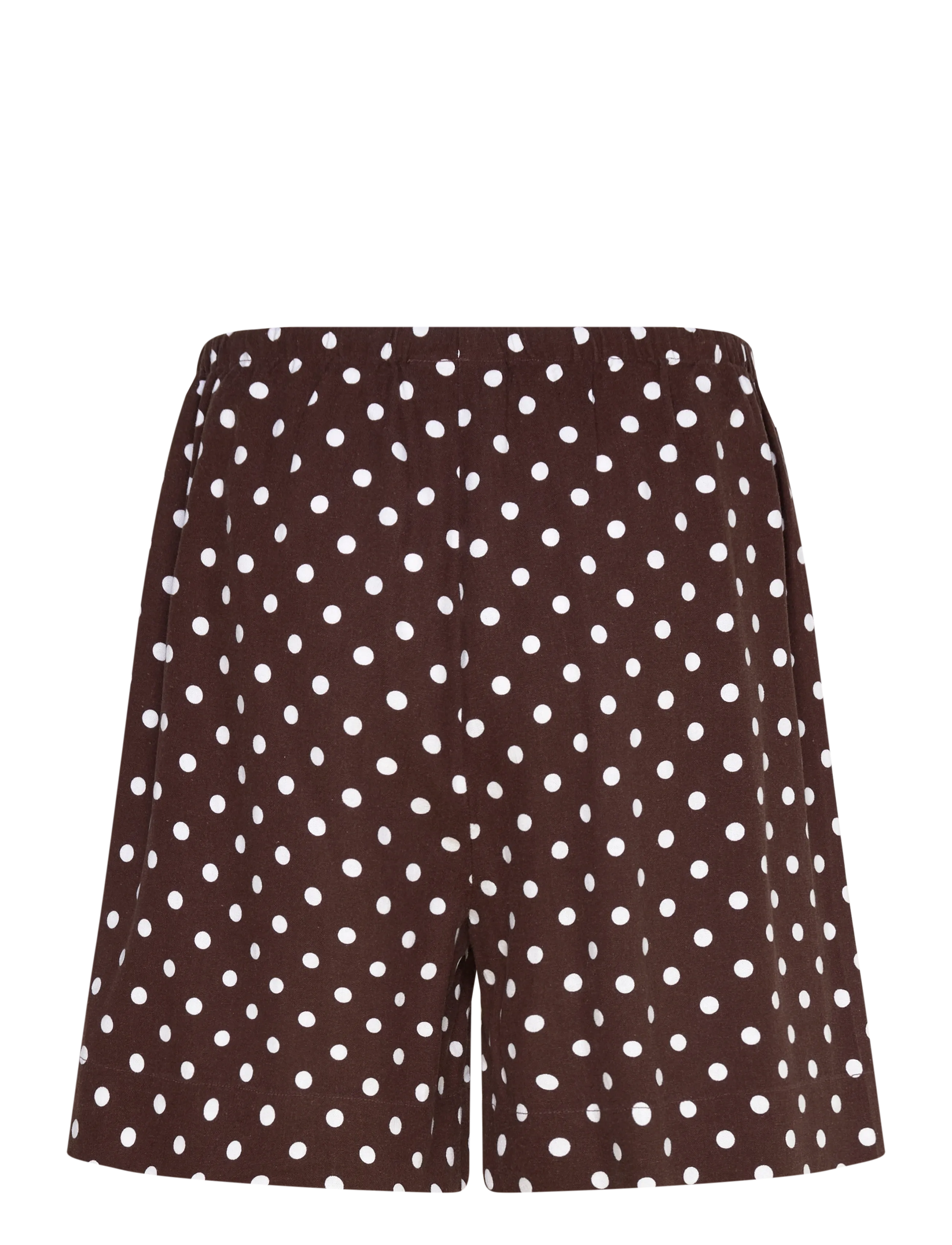 FREE/QUENT - FQLAVISCO-SHORTS - linen shorts - coffee bean w. brilliant white - 2