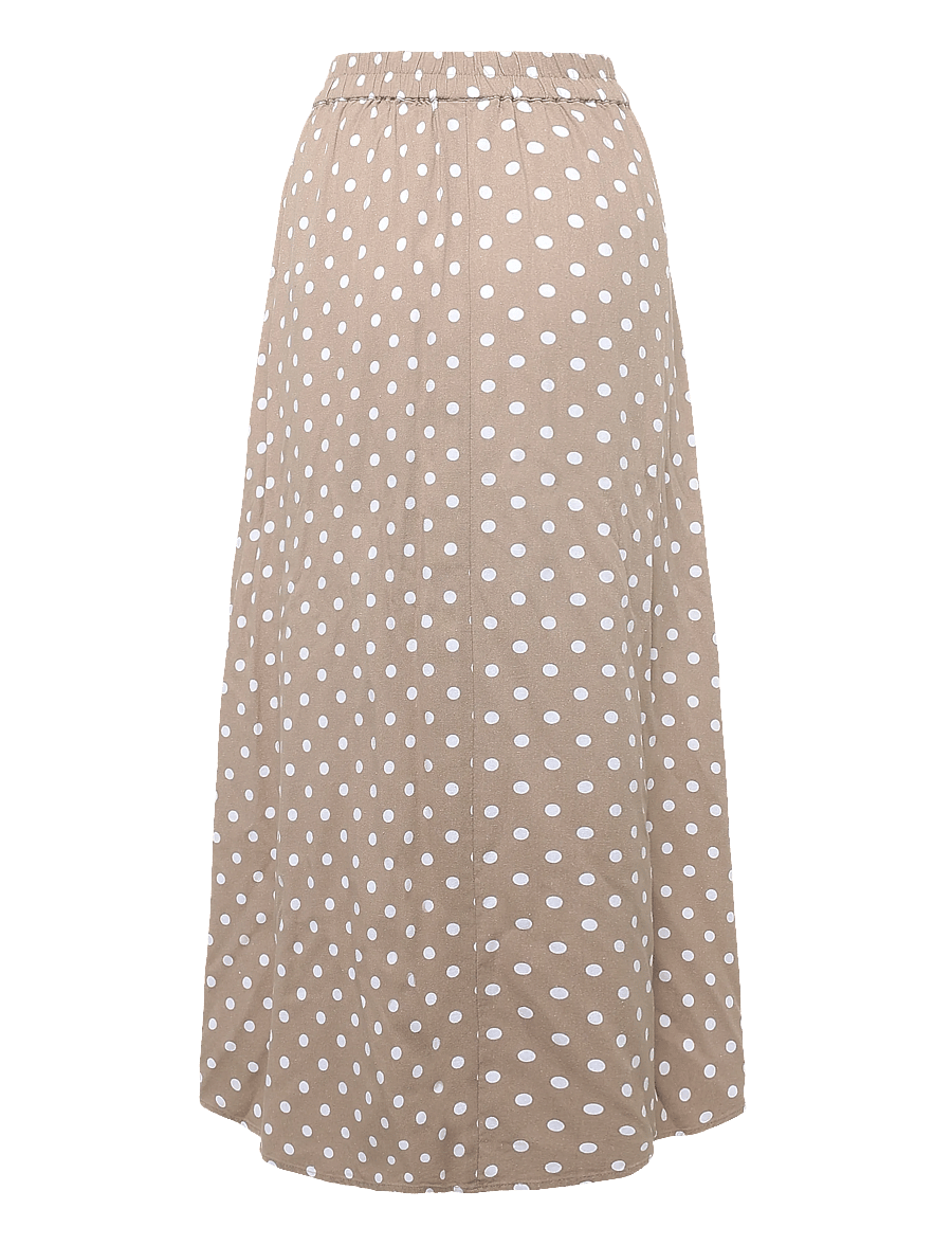 FREE/QUENT - FQLAVISCO-SKIRT - maxikjolar - silver mink w. brilliant white - 2