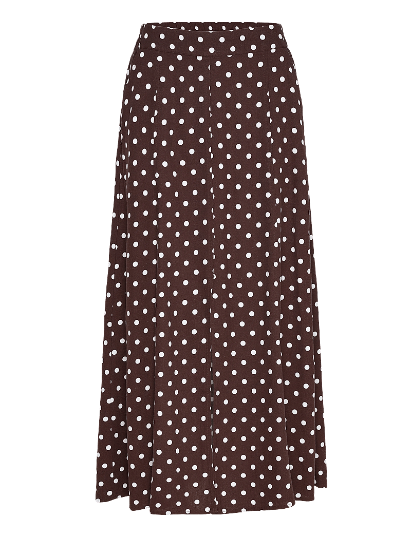 FREE/QUENT - FQLAVISCO-SKIRT - maxi nederdele - coffee bean w. brilliant white - 1