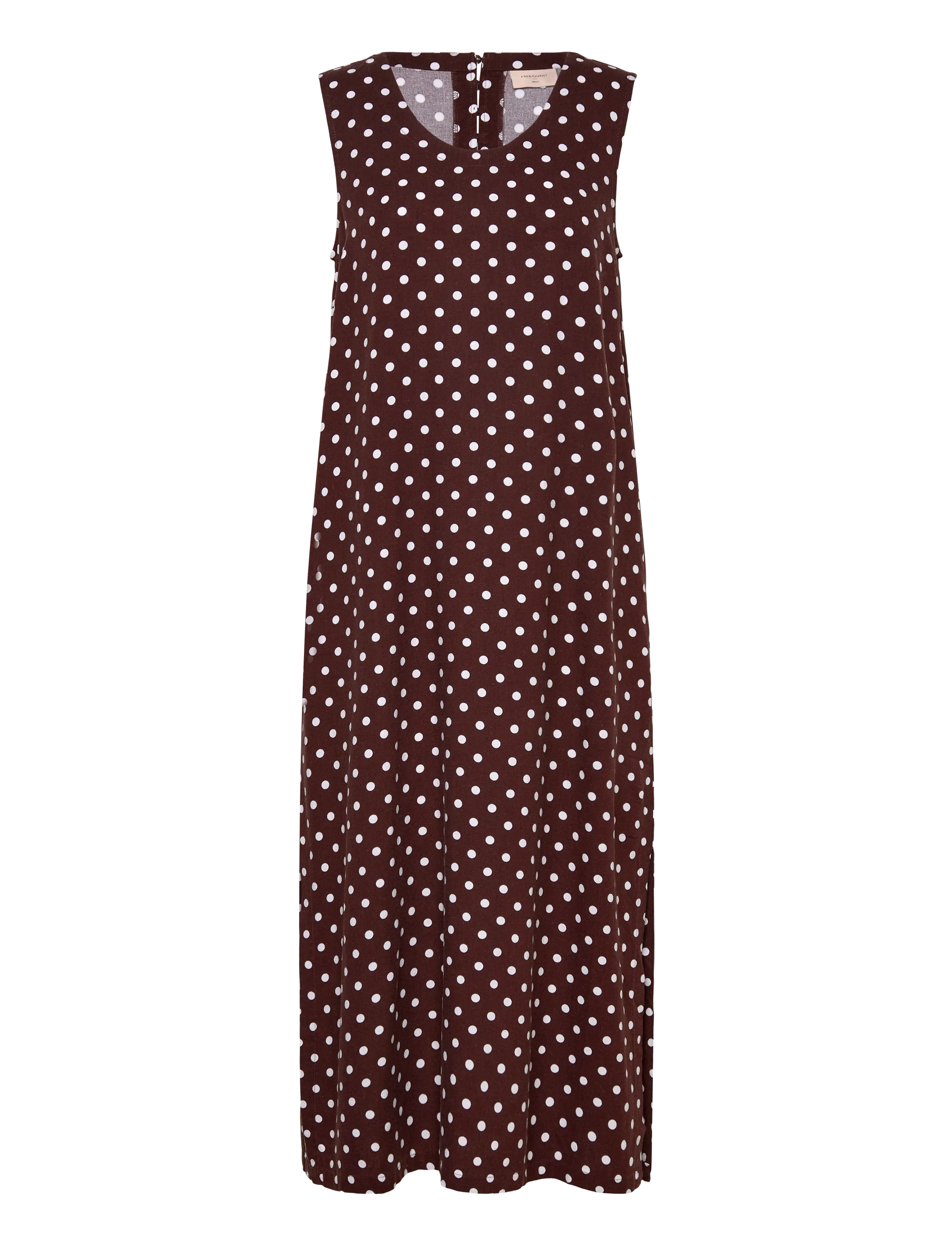 FREE/QUENT FQLAVISCO-DRESS - Plus Size - COFFEE BEAN W. BRILLIANT WHITE / brown