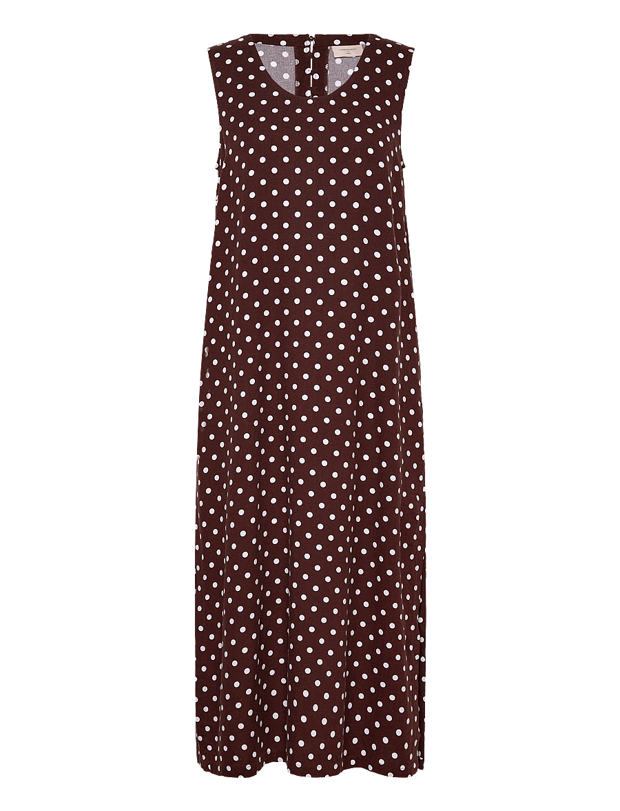 FREE/QUENT - FQLAVISCO-DRESS - maxiklänningar - coffee bean w. brilliant white - 1