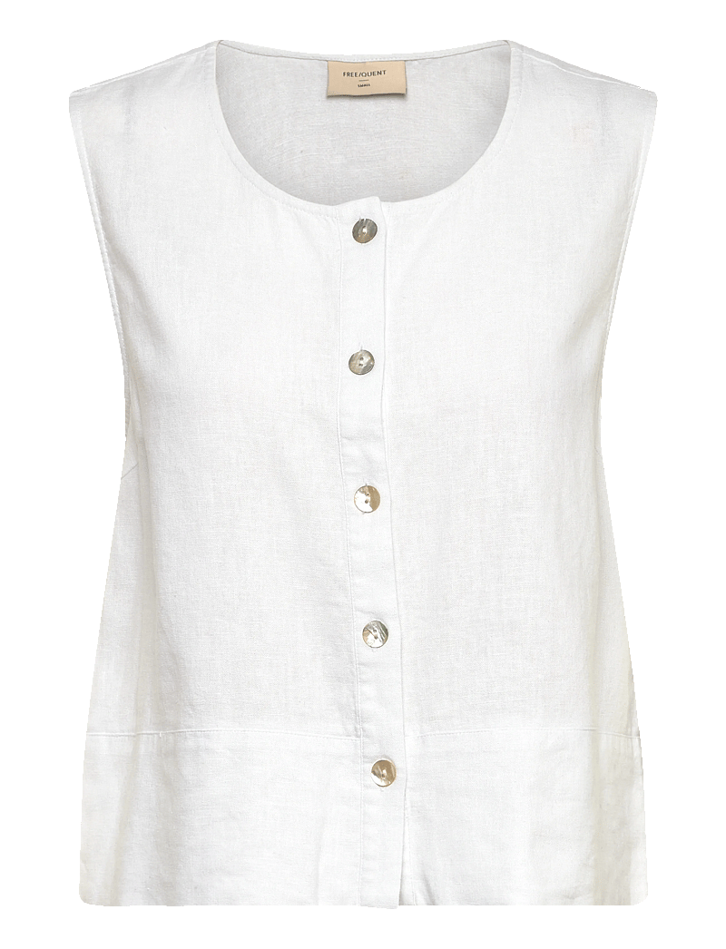 FREE/QUENT - FQLAVA-TOP - Ärmellose blusen - brilliant white - 1
