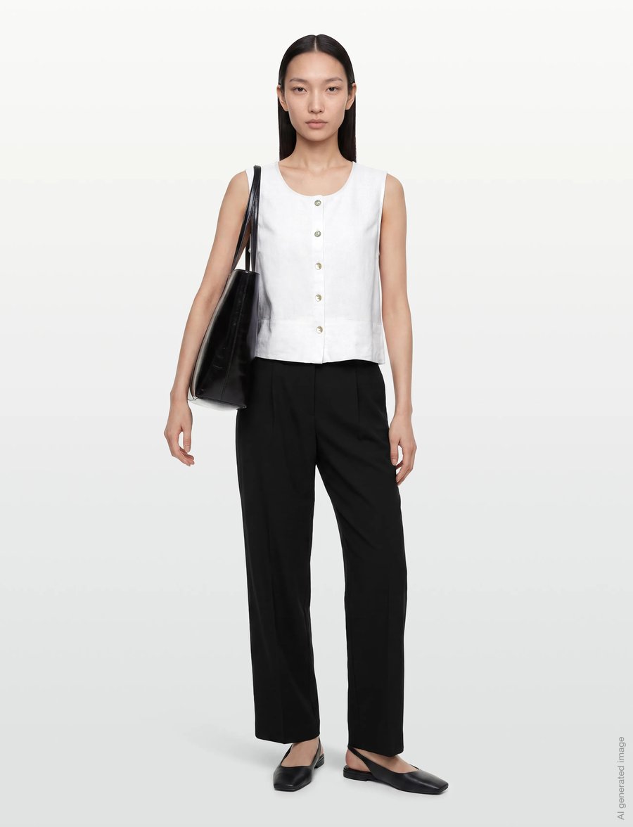 FREE/QUENT - FQLAVA-TOP - Ärmlösa blusar - brilliant white - 0